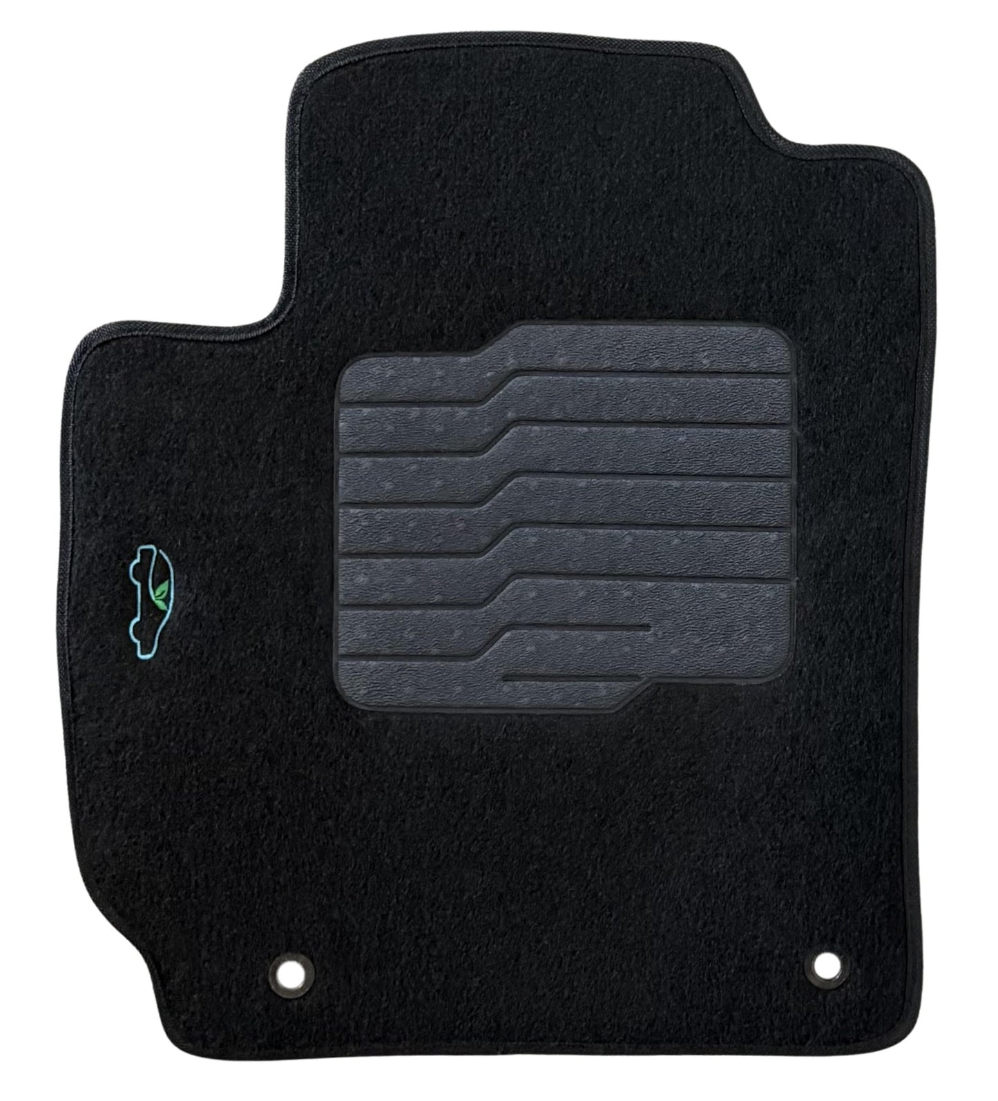 Carpet Floor Mats For 2018 to 2023 Hyundai Kona, Front and Rear, Black