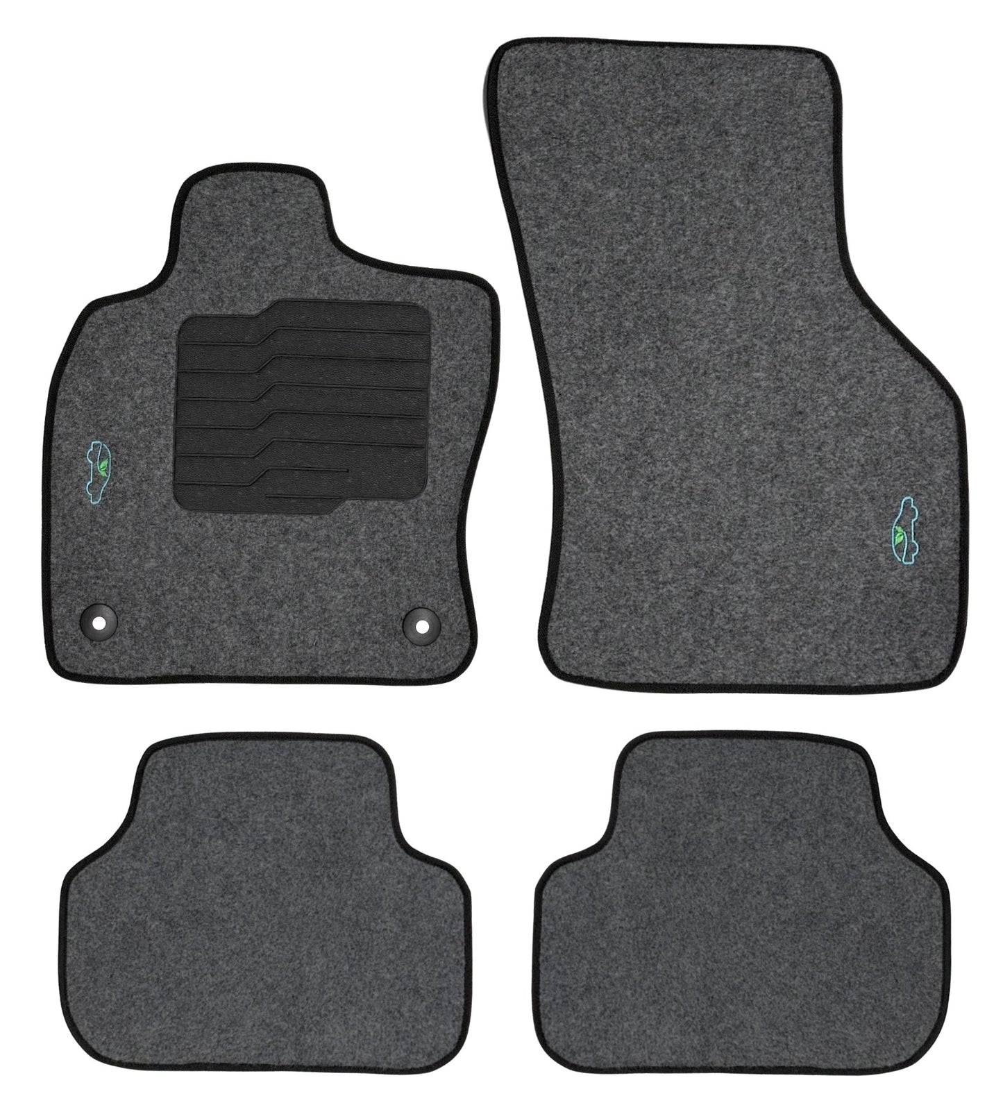 Carpet Floor Mats for 2019 to 2025 Volkswagen Jetta - Gray