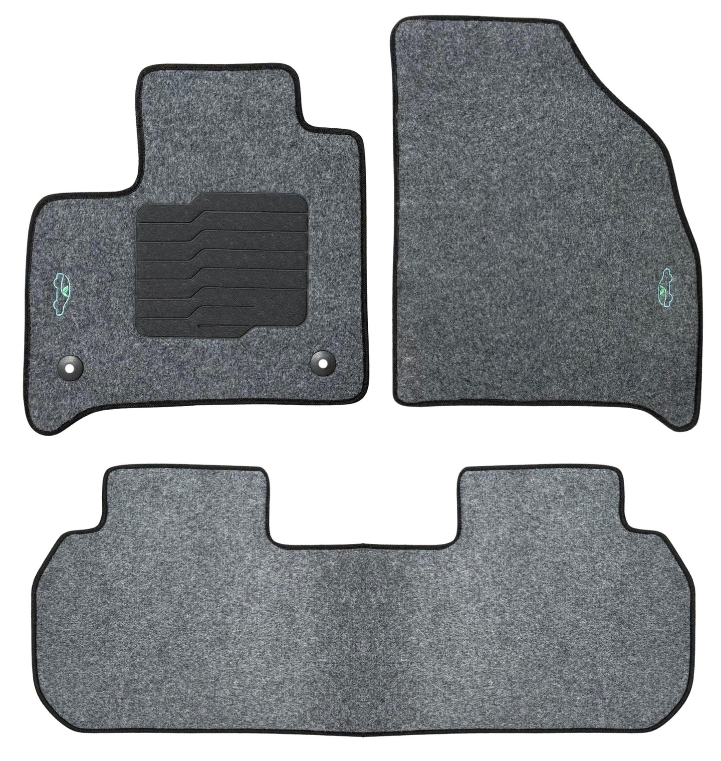 Carpet Floor Mats For 2018 to 2024 Chevrolet Traverse - Gray