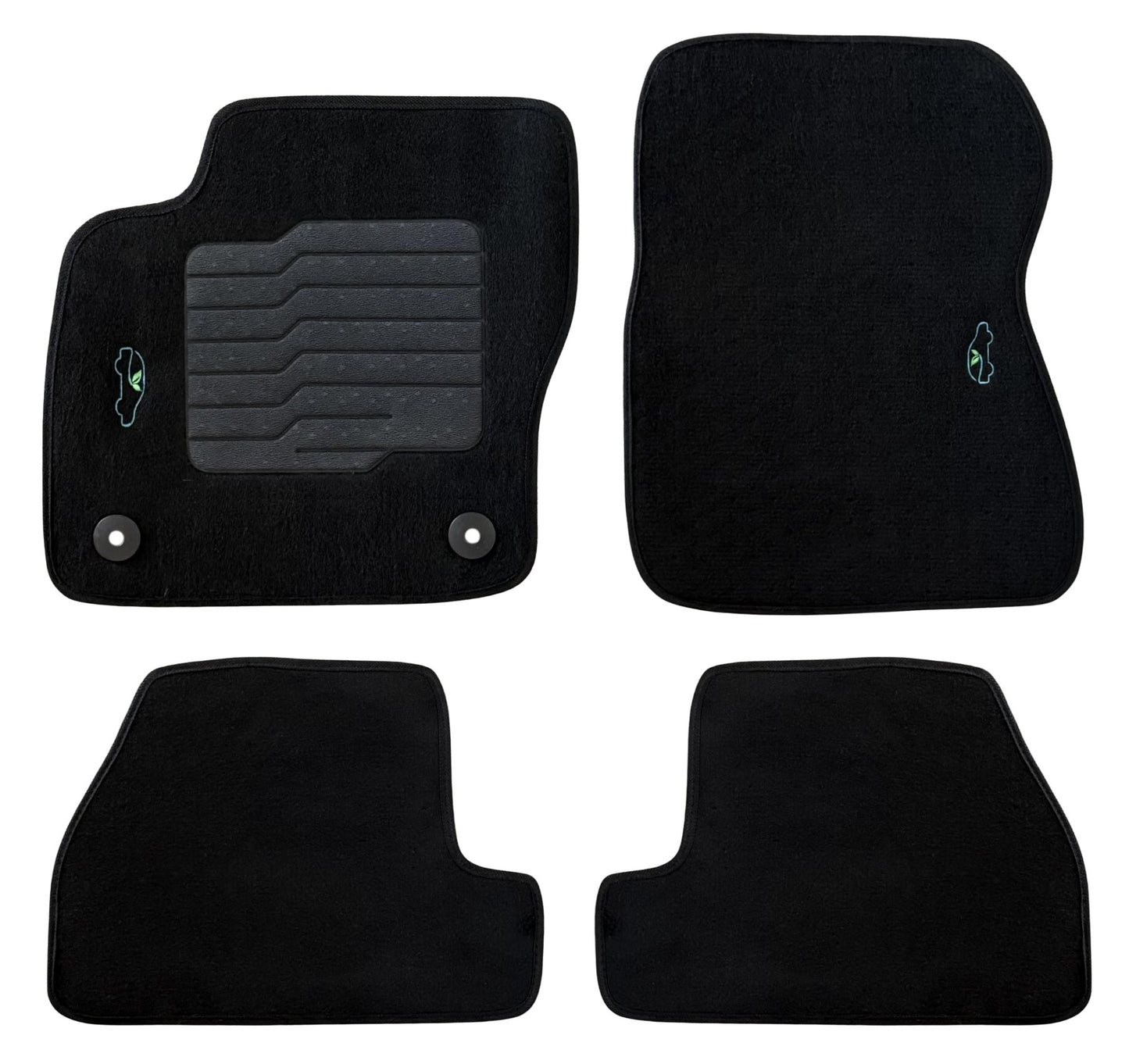 Carpet Floor Mats for 2012 to 2018 Ford Focus Hatch and Sedan, Front and Rear