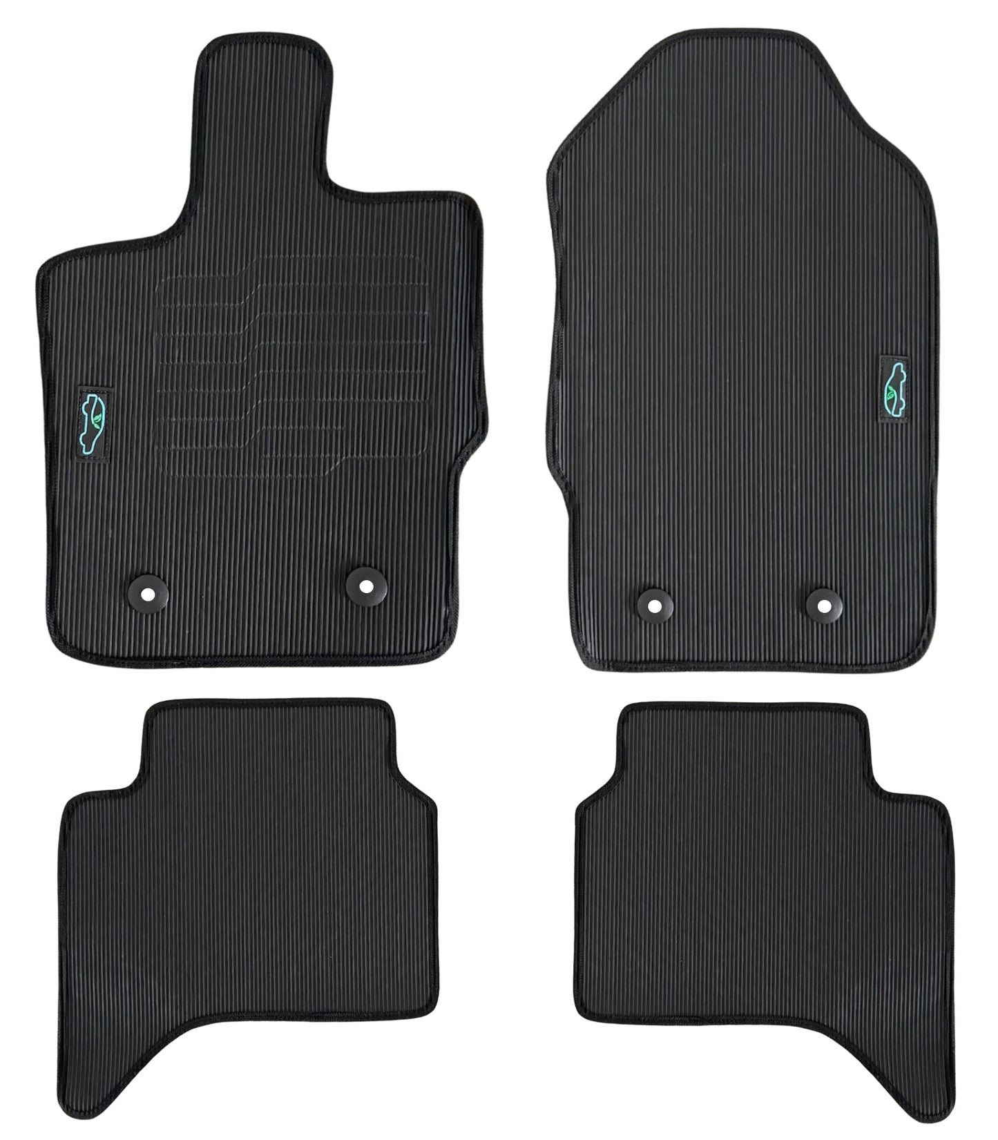 All Weather Floor Mats for 2019 to 2023 Ford Ranger SuperCrew Cab Models
