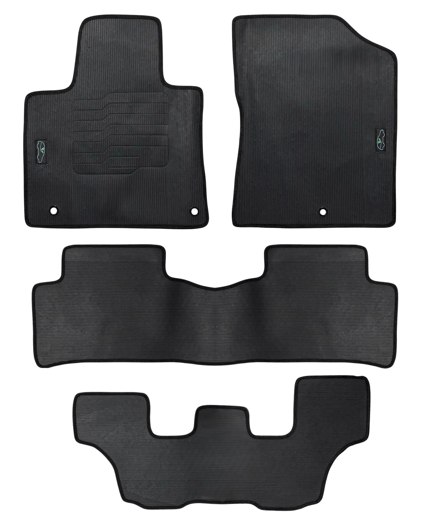 All Weather Floor Mats for 2021 to 2025 Kia Sorento Full 3-Row Set (Not for Hybrid Models)