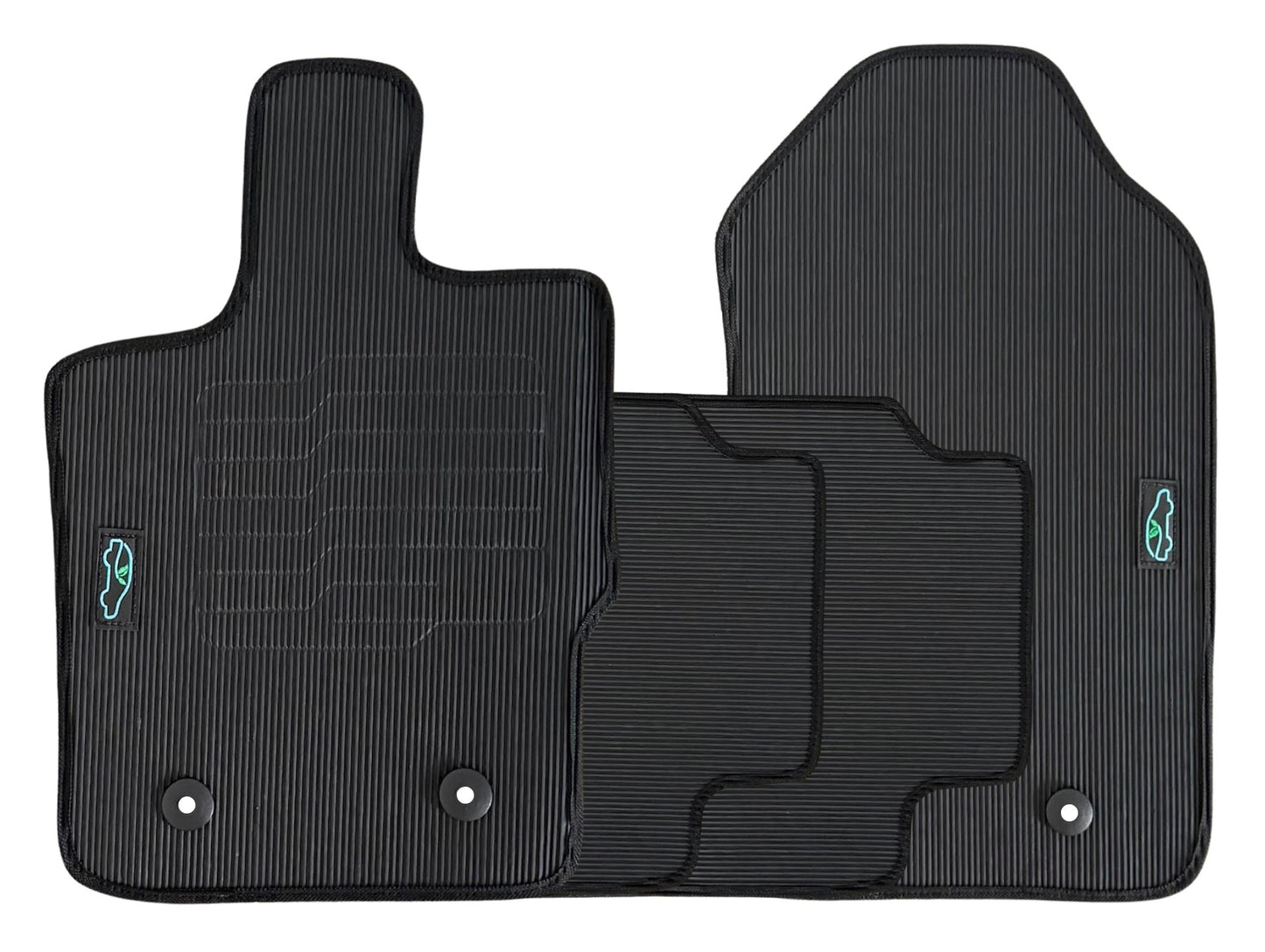 All Weather Floor Mats for 2019 to 2023 Ford Ranger SuperCrew Cab Models