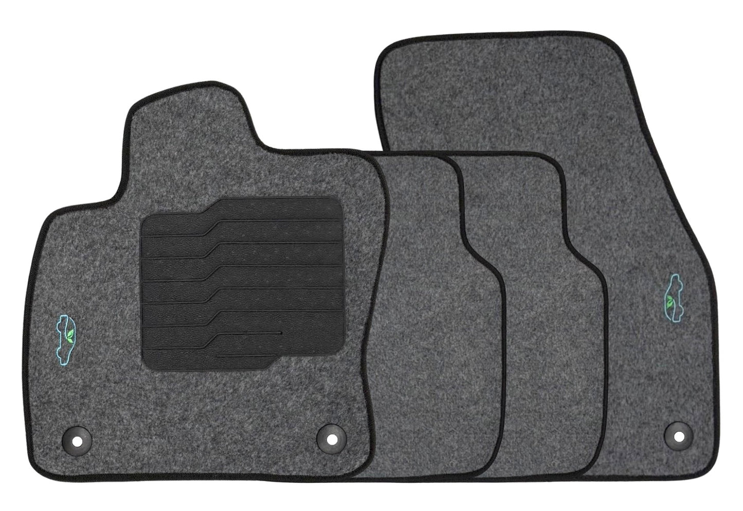 Carpet Floor Mats for 2018 to 2024 Volkswagen Tiguan - Gray