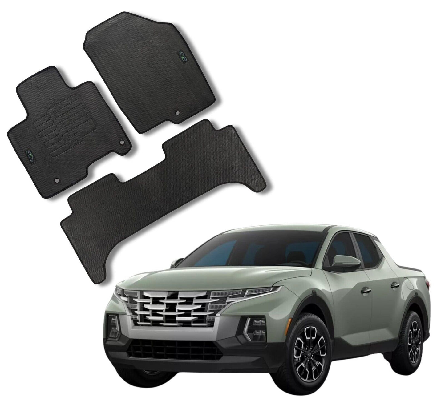 All Weather Floor Mats For 2022 to 2025 Hyundai Santa Cruz
