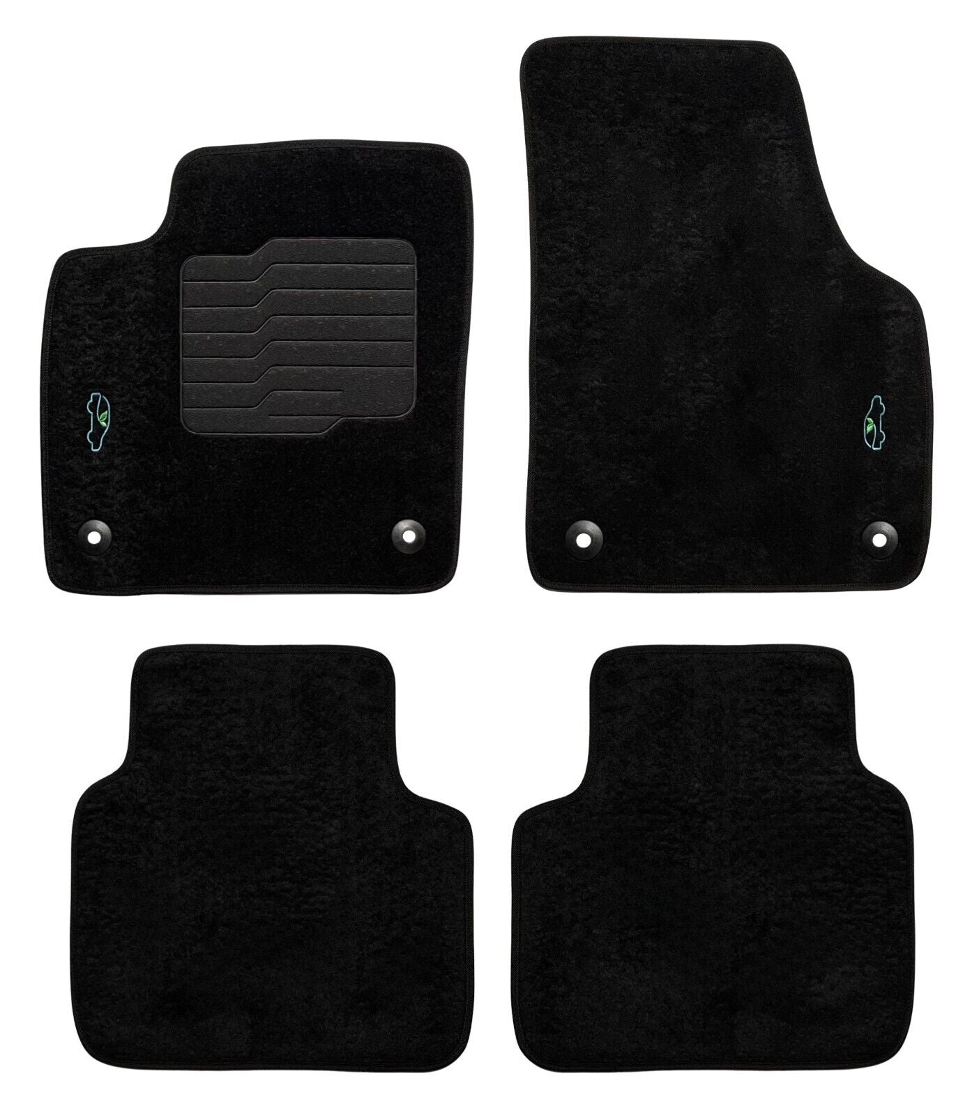 Carpet Floor Mats For 2018 to 2025 Volkswagen Atlas / Atlas Cross Sport 4 PCS