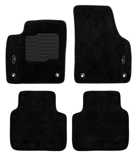Carpet Floor Mats For 2018 to 2025 Volkswagen Atlas / Atlas Cross Sport 4 PCS