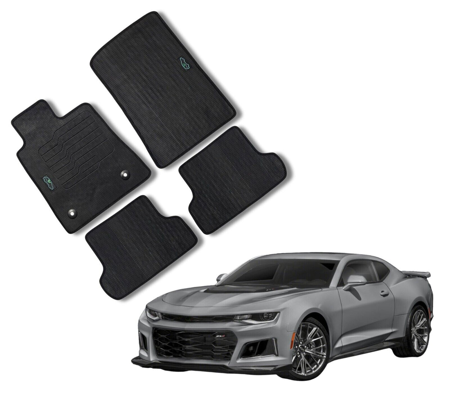 All Weather Floor Mats For 2016 to 2025 Chevrolet Camaro