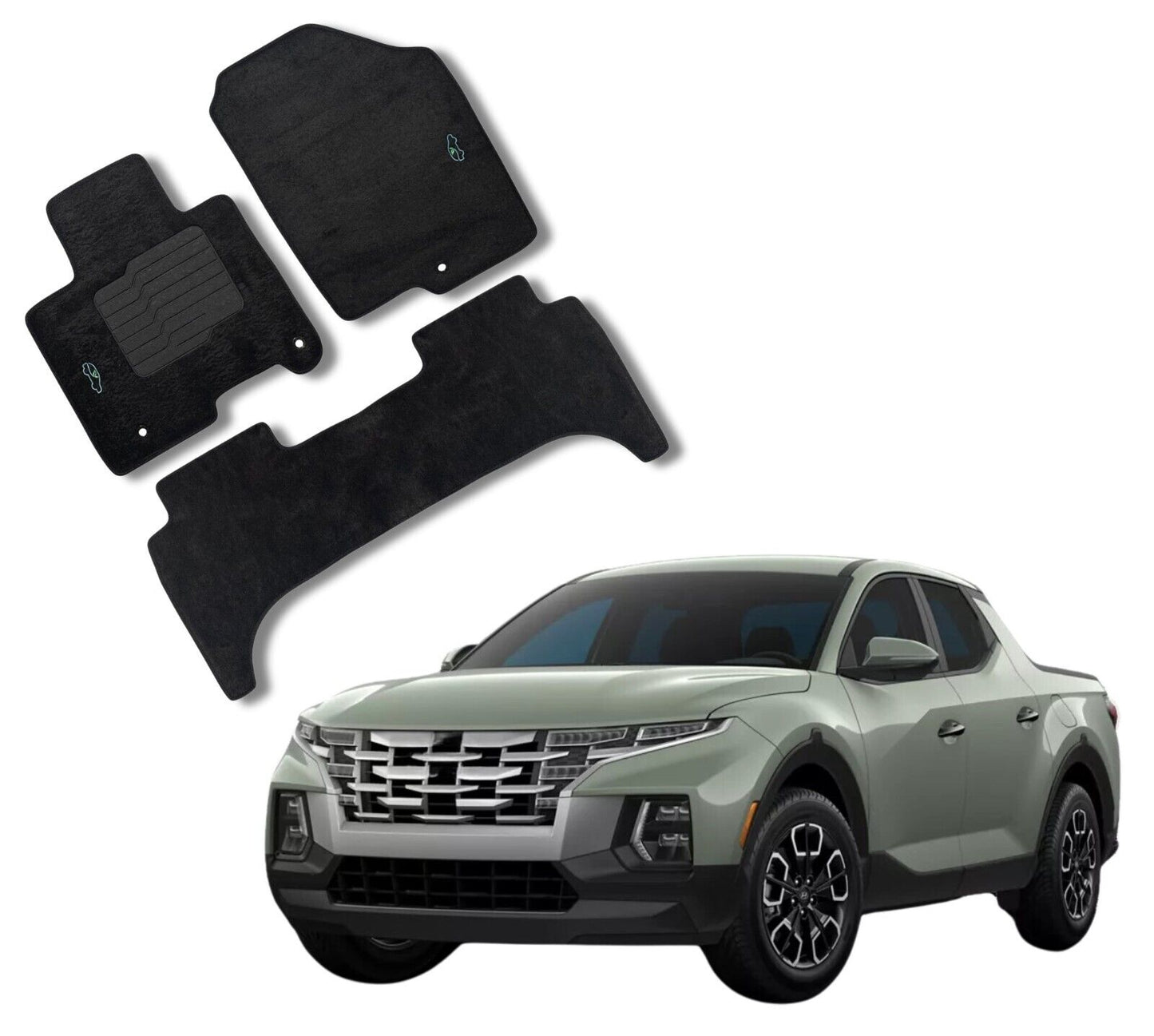 Carpet Floor Mats For 2022 to 2025 Hyundai Santa Cruz