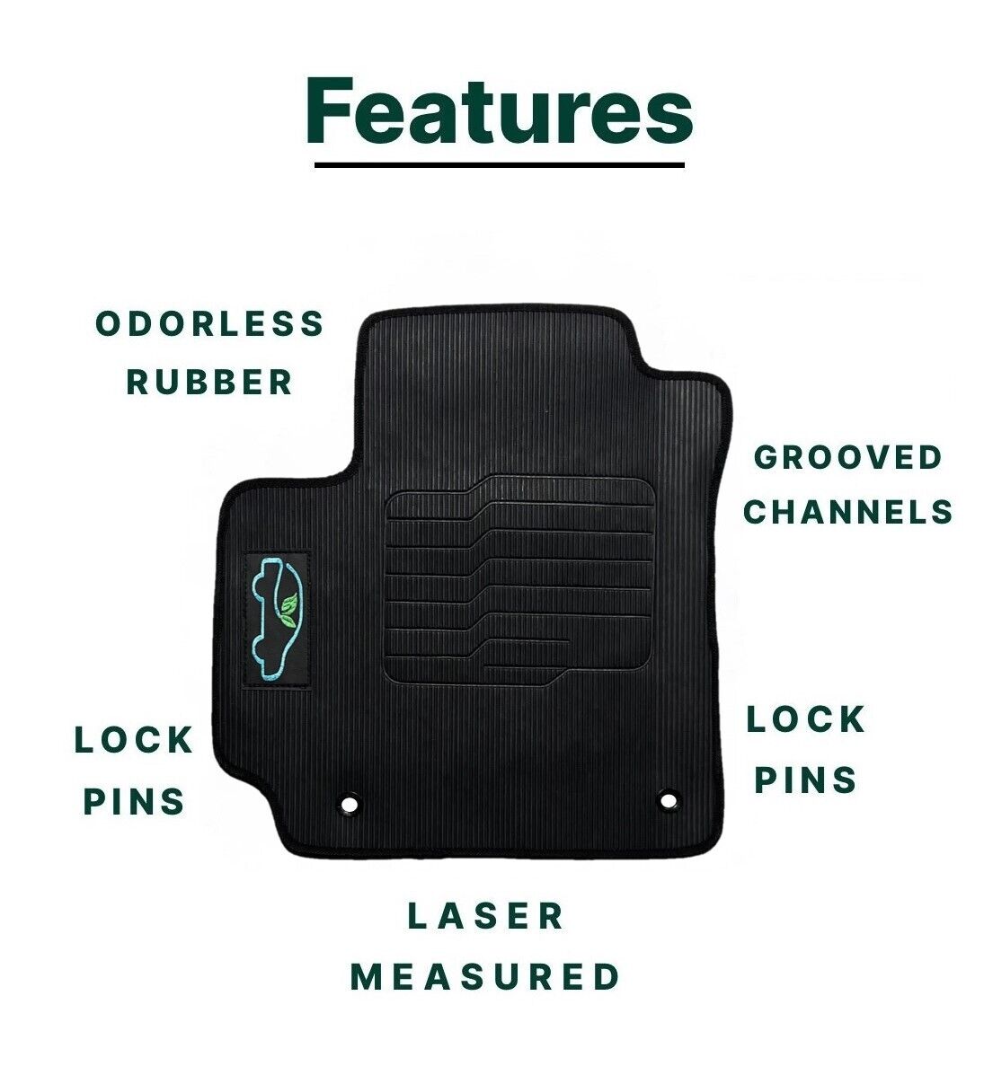 Floor Mats All-Weather for 2020 to 2025 Kia Soul