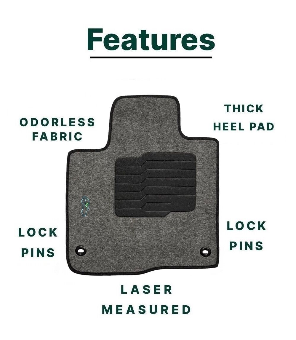 Carpet Floor Mats For 2023 to 2025 Honda HR-V / HRV Gray