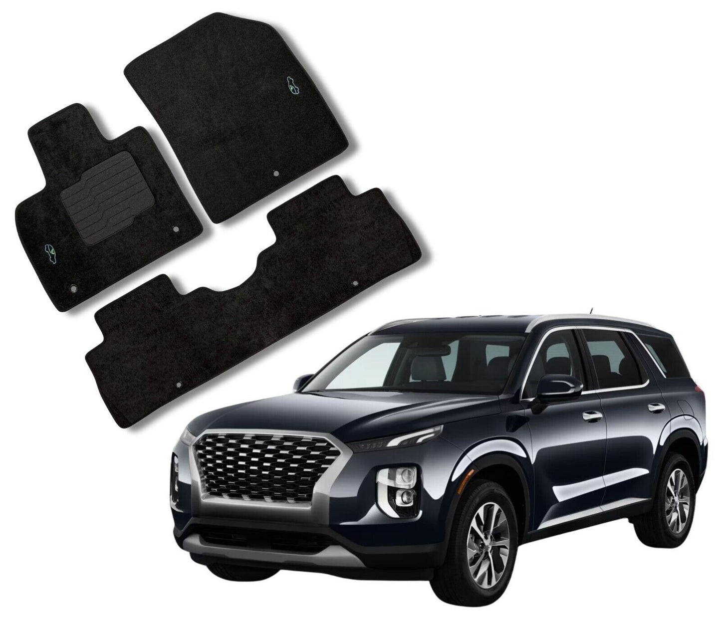 Carpet Floor Mats For 2020 to 2025 Hyundai Palisade