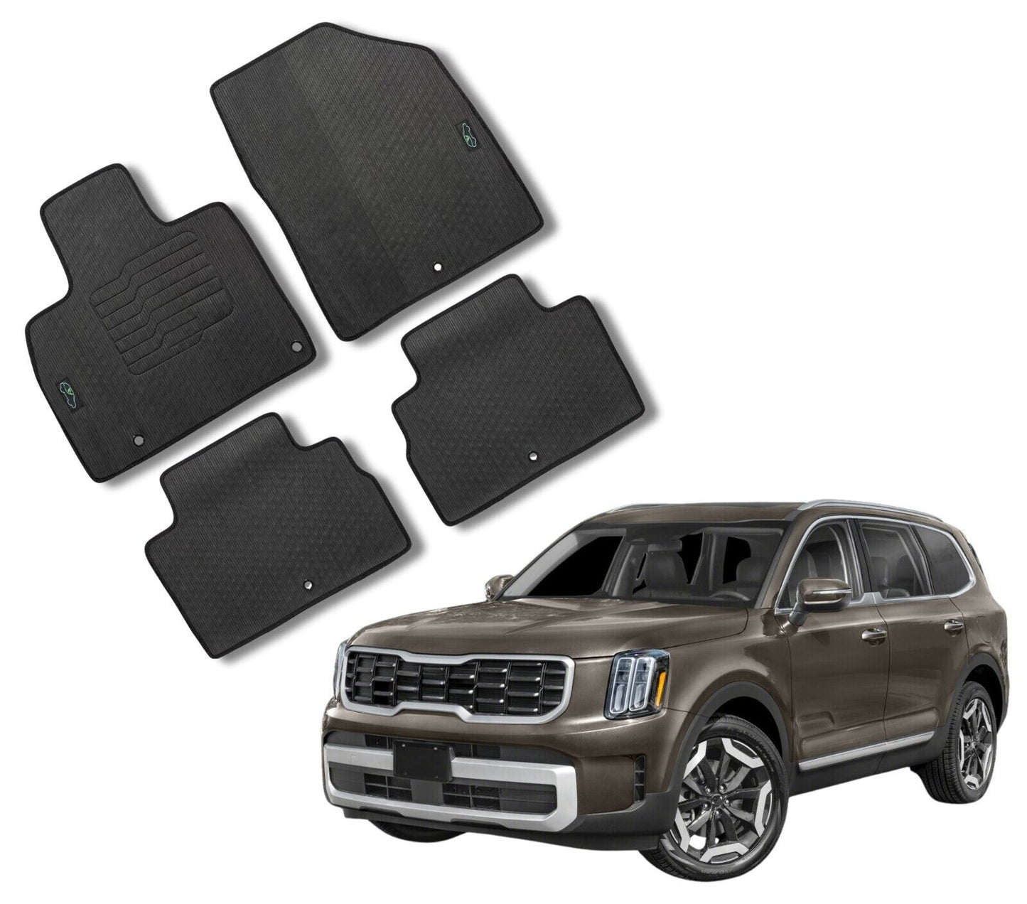 All Weather Floor Mats For 2020 to 2025 Kia Telluride