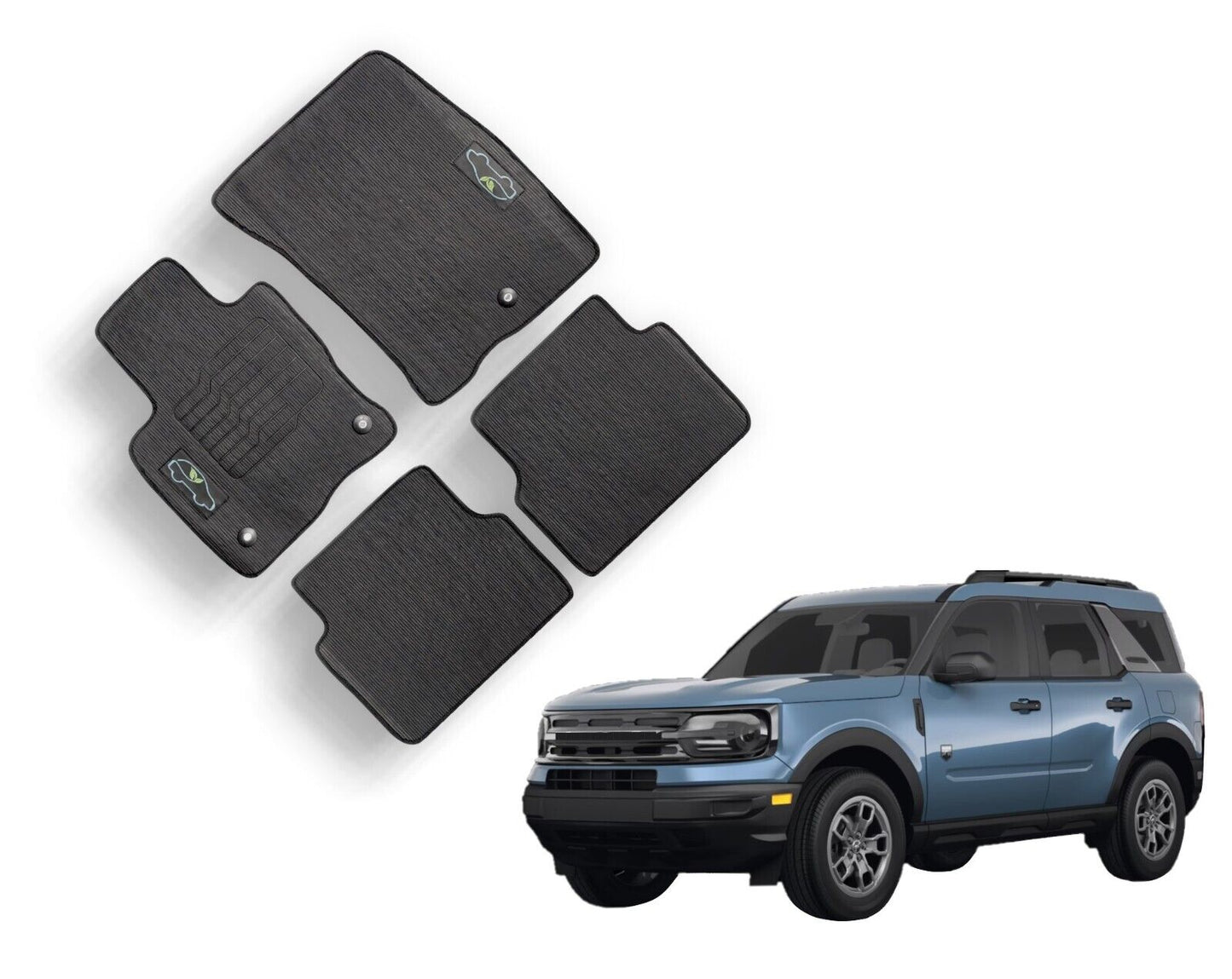 Floor Mats for 2021 to 2025 Ford Bronco Sport / 2022 to 2025 Ford Maverick All Weather