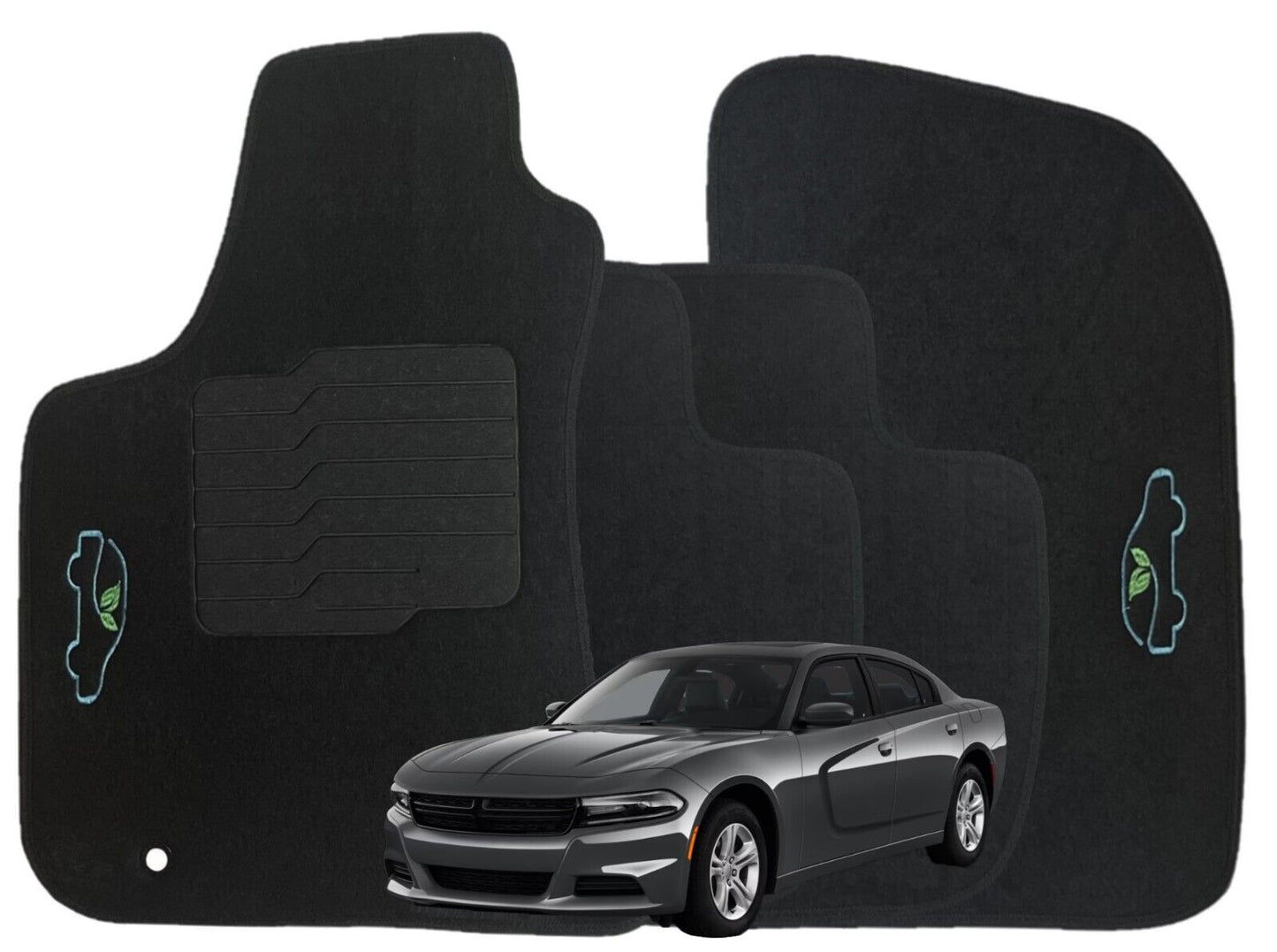 Carpet Floor Mats for 2011 to 2023 Dodge Charger / Chrysler 300 RWD Models Only