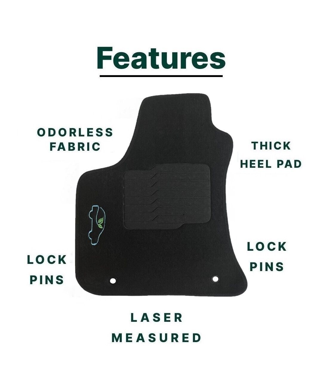 Carpet Floor Mats for 2011 to 2023 Dodge Charger / Chrysler 300 RWD Models Only