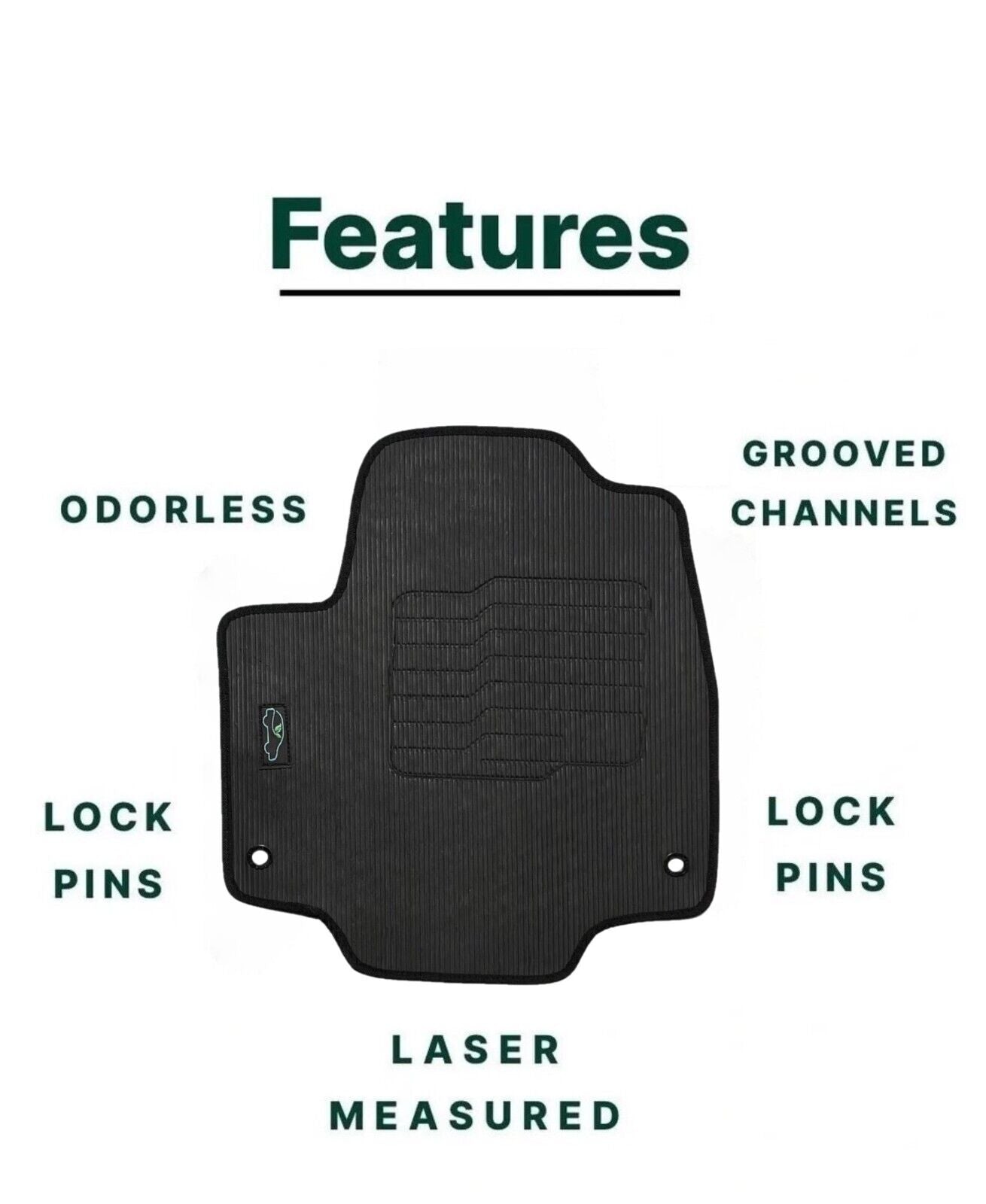 Floor Mats for 2017 to 2025 Chrysler Pacifica All Weather (Not for Hybrid)