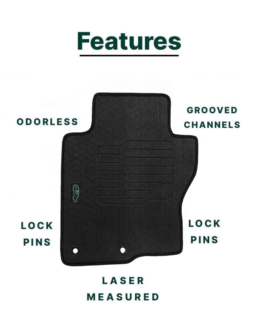 All Weather Floor Mats for 2022 to 2025 Nissan Frontier Crew Cab
