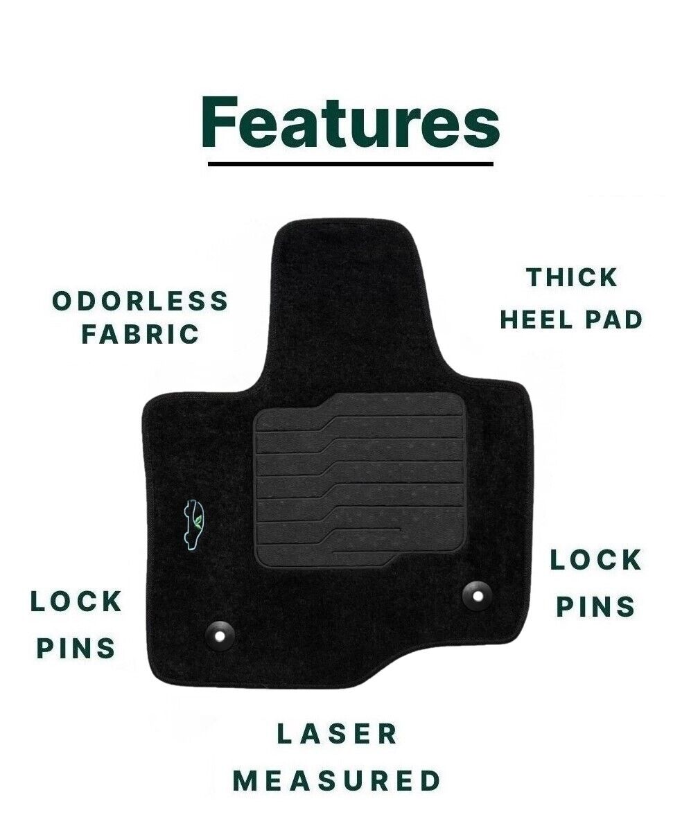 Carpet Floor Mats for 2021 to 2025 Ford F-150 Super Cab & SuperCrew