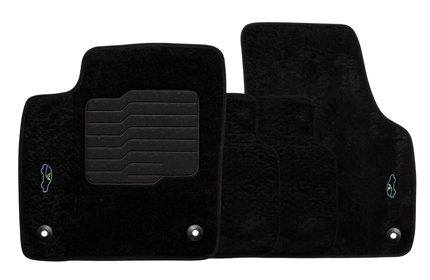 Carpet Floor Mats For 2018 to 2025 Volkswagen Atlas / Atlas Cross Sport 4 PCS