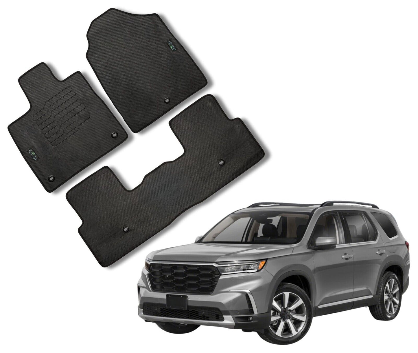 All Weather Floor Mats for 2023 2024 2025 Honda Pilot