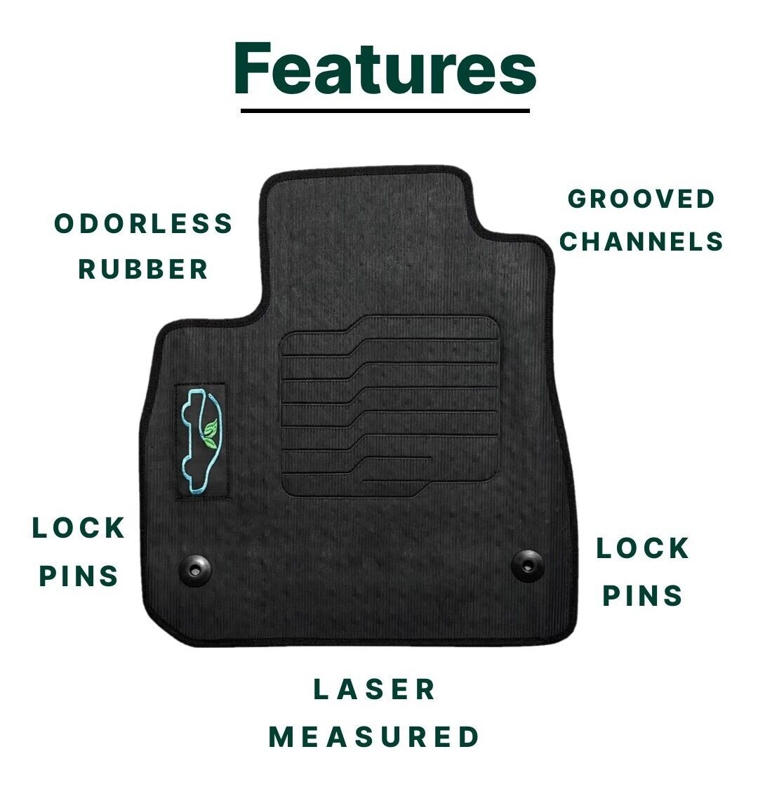 All-Weather Floor Mats For 2016 to 2025 Chevrolet Malibu