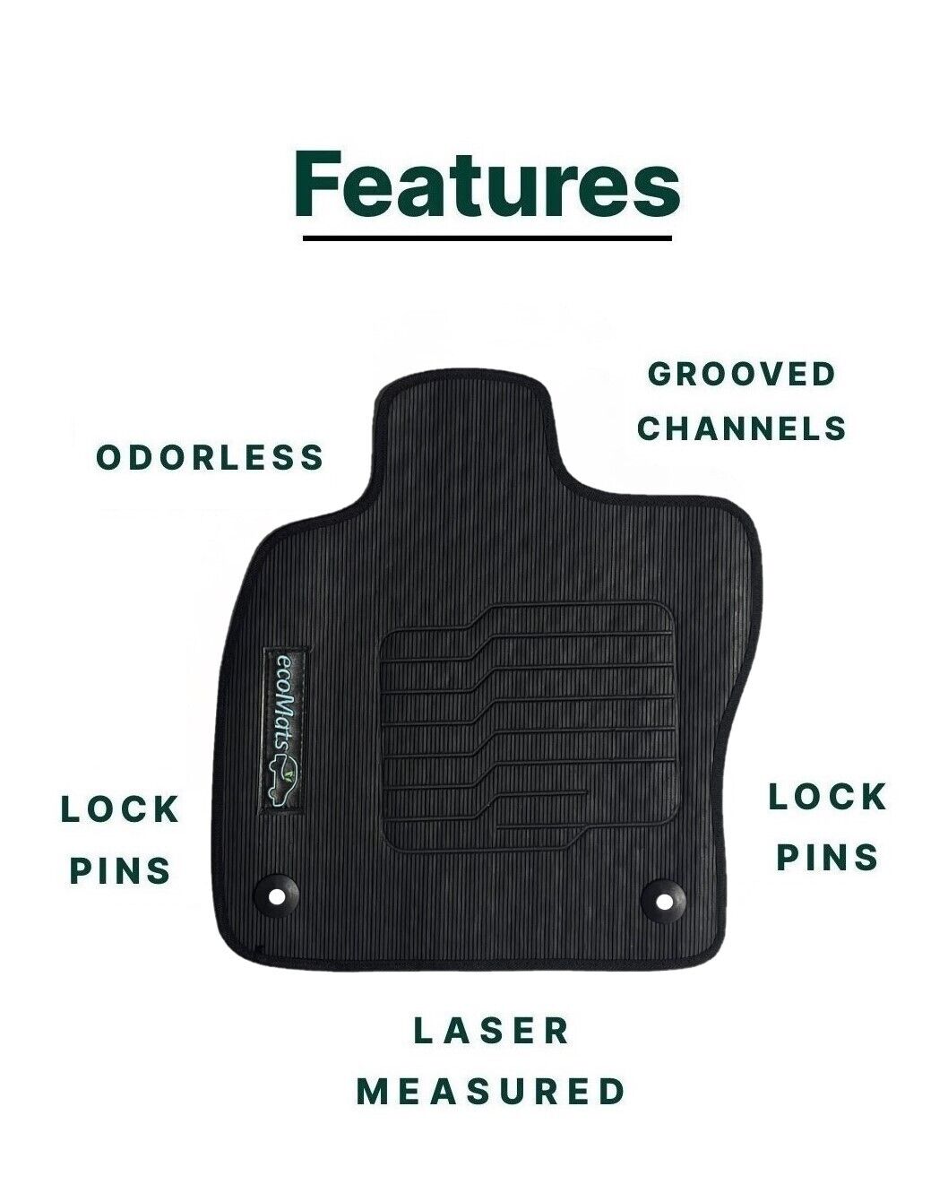 All Weather Floor Mats for 2019 to 2025 Volkswagen Jetta