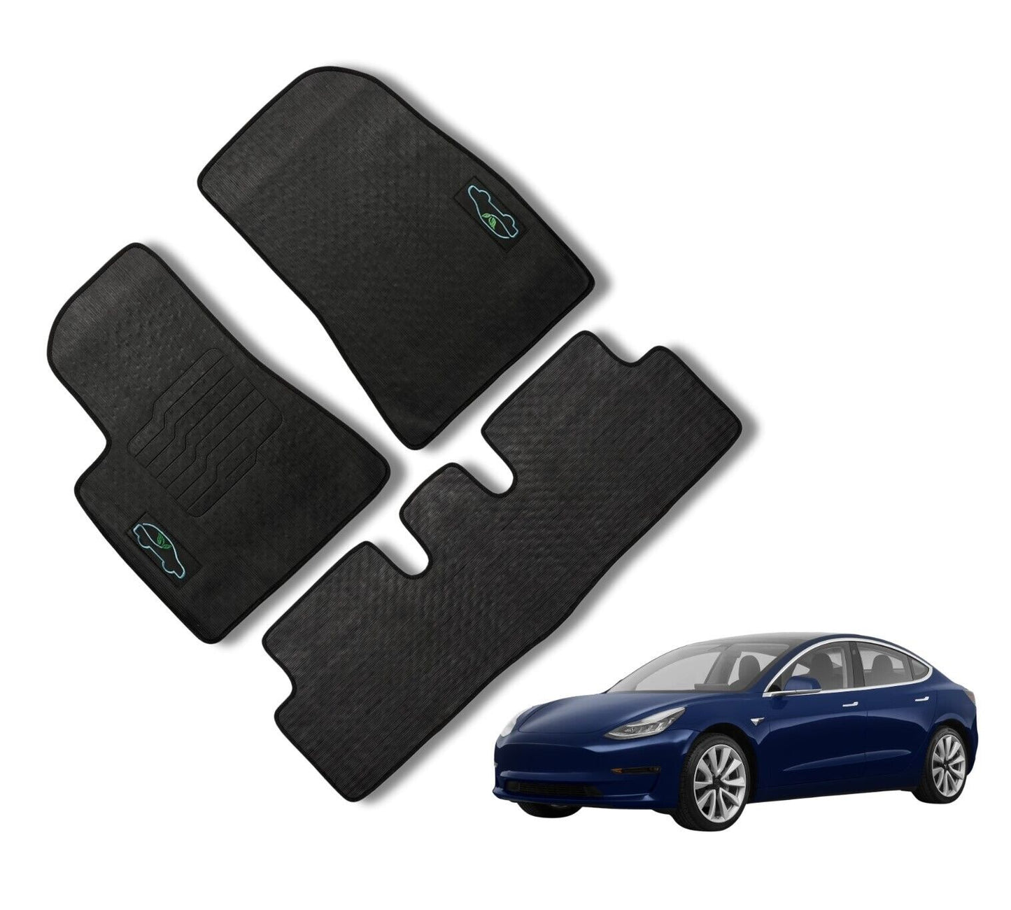 All Weather Floor Mats for 2017 to 2024 Tesla Model 3