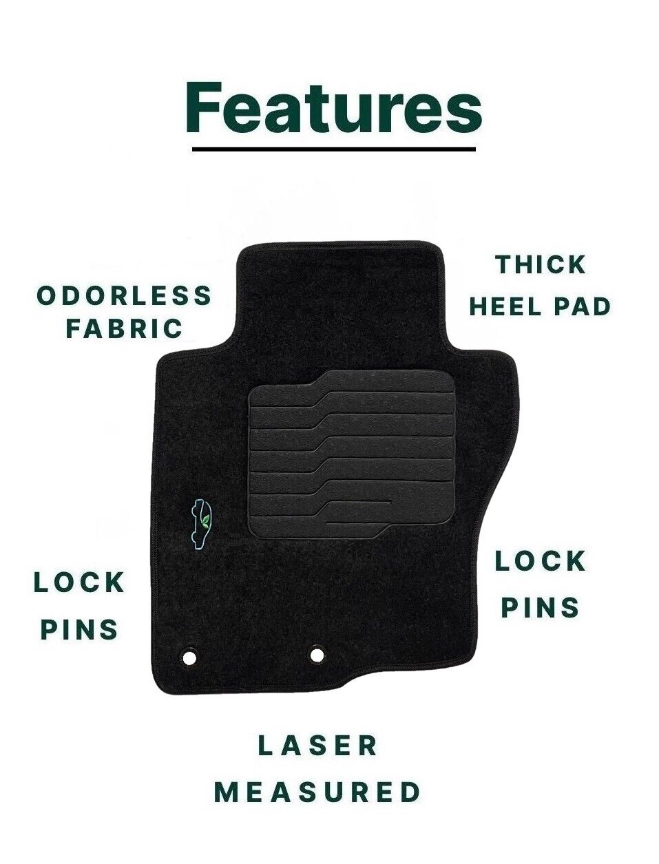 Carpet Floor Mats For 2022 to 2025 Nissan Frontier Crew Cab