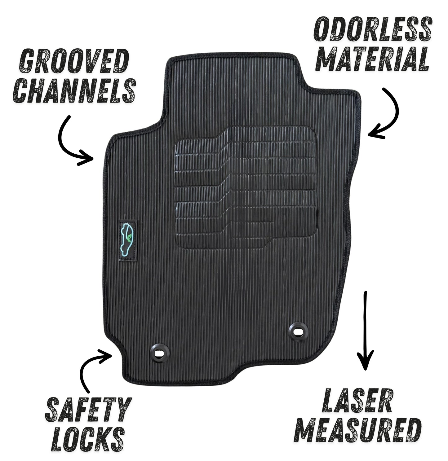 All Weather Floor Mats for 2013 to 2018 Toyota Rav4, Front and Rear