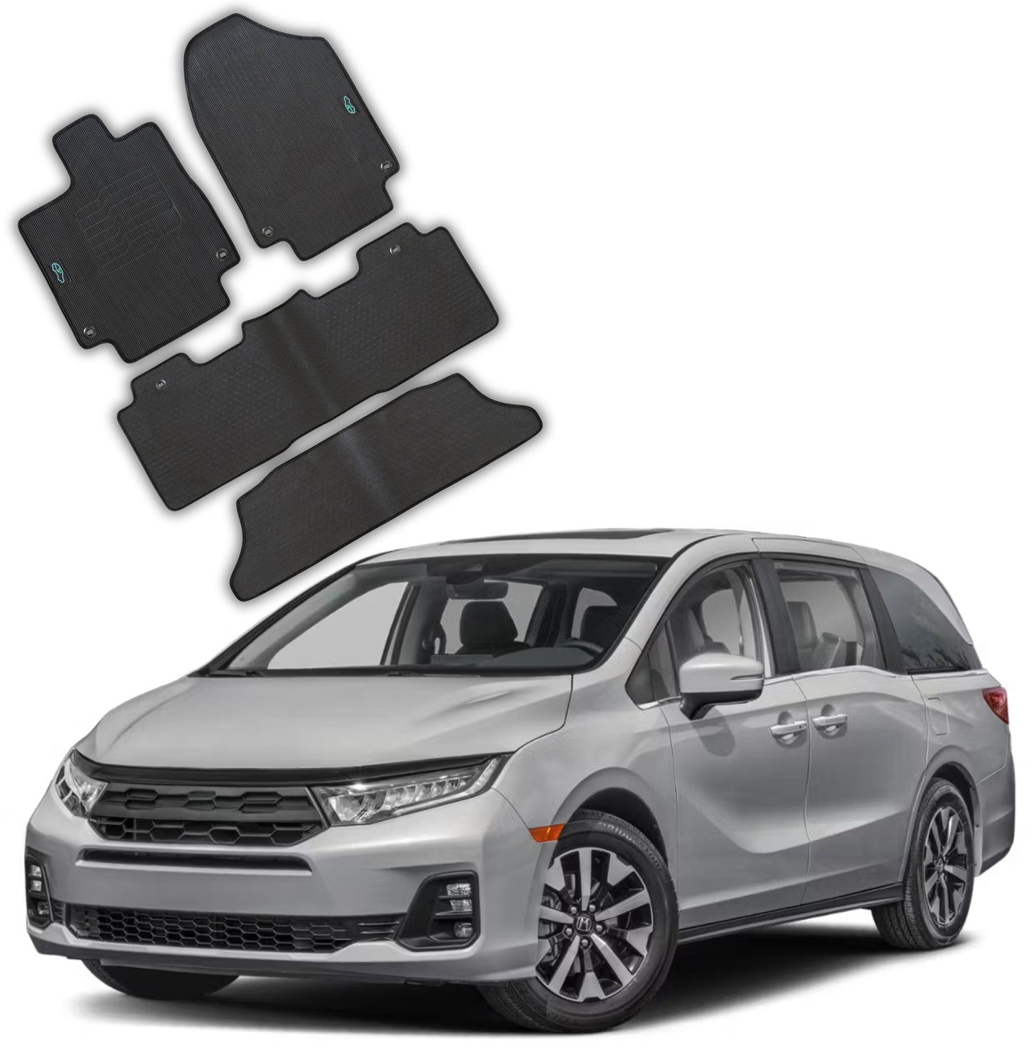 All Weather Floor Mats for 2018 to 2025 Honda Odyssey