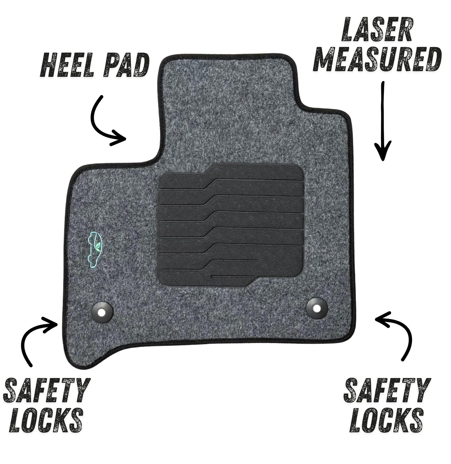 Carpet Floor Mats For 2018 to 2024 Chevrolet Traverse - Gray