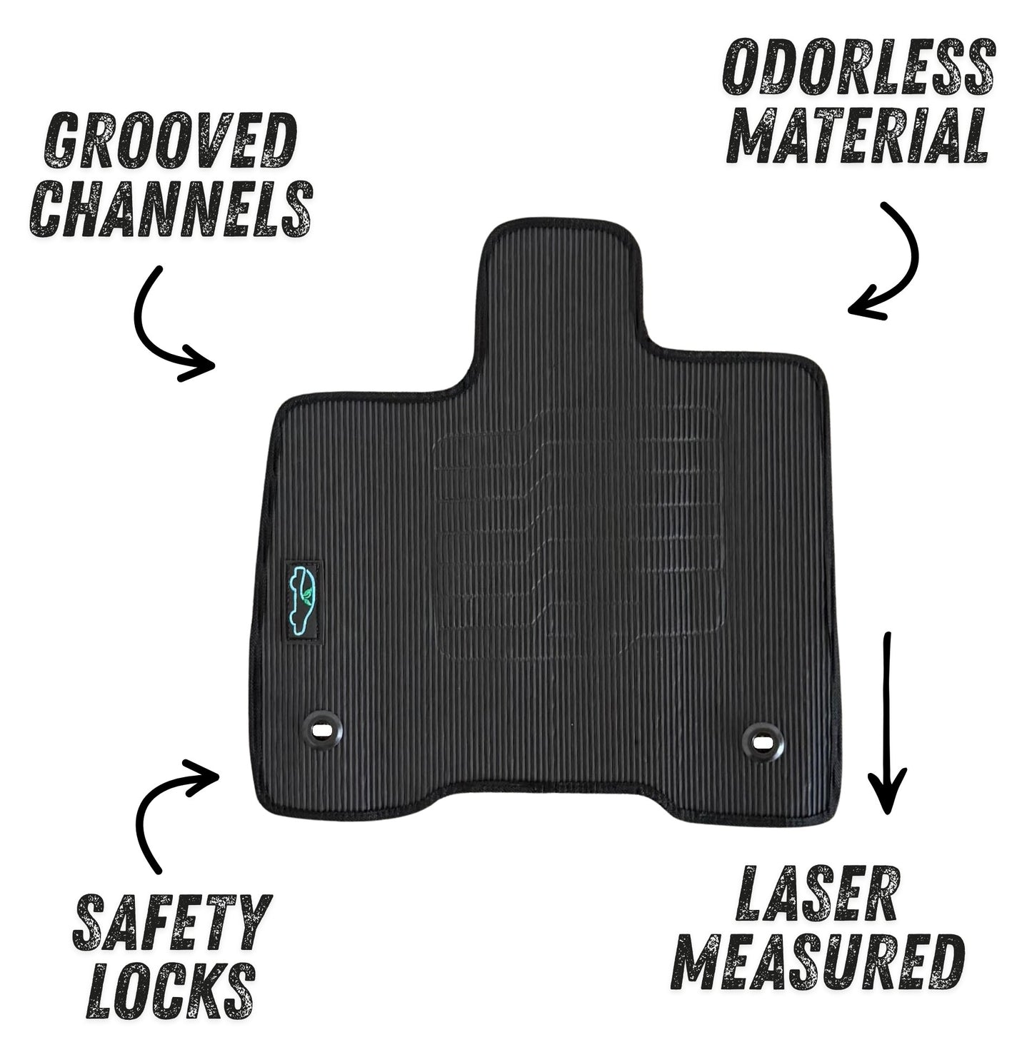 All-Weather Floor Mats for 2021 to 2025 Toyota Sienna, Driver and Passenger Only