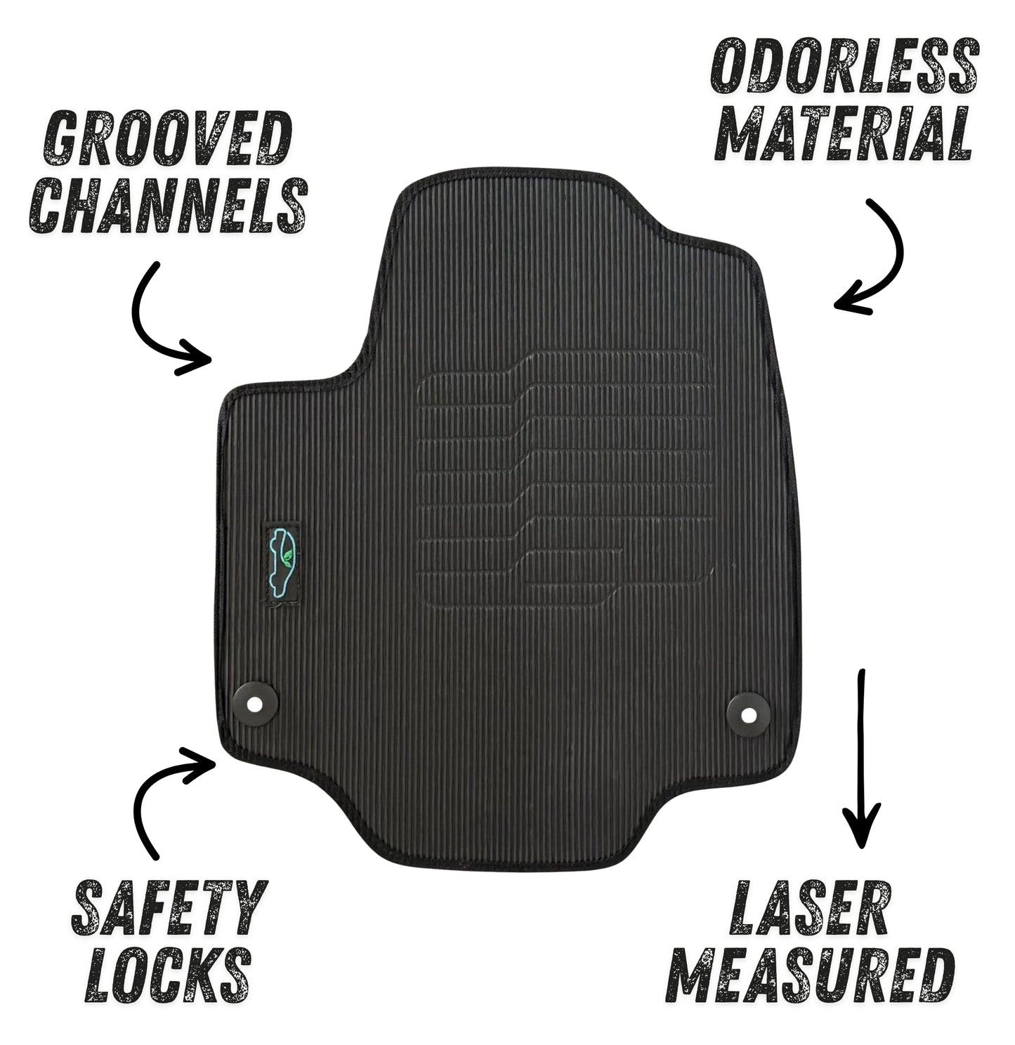 Floor Mats All Weather for 2017 to 2025 Pacifica Hybrid (Not for Gas Models)