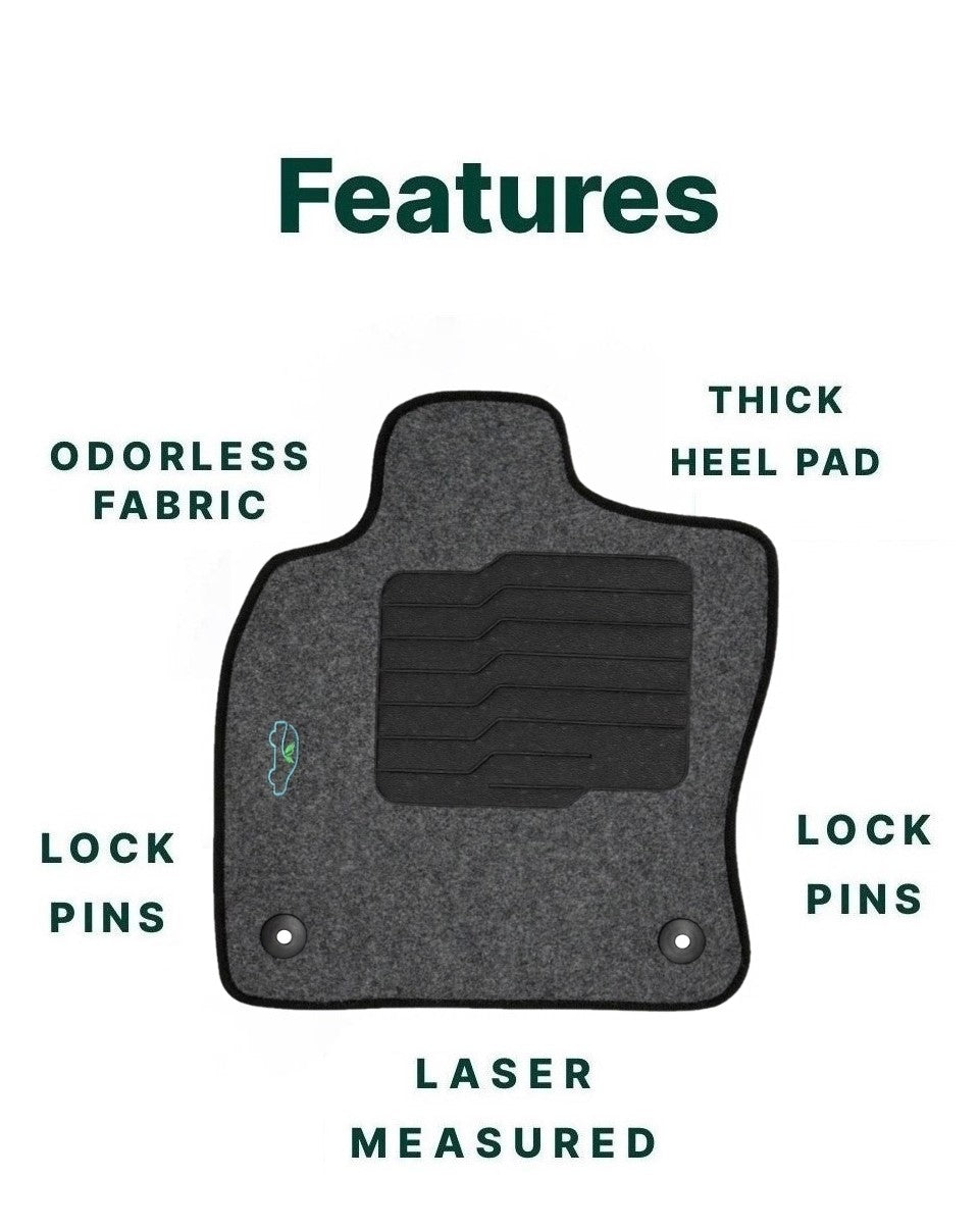 Carpet Floor Mats for 2019 to 2025 Volkswagen Jetta - Gray