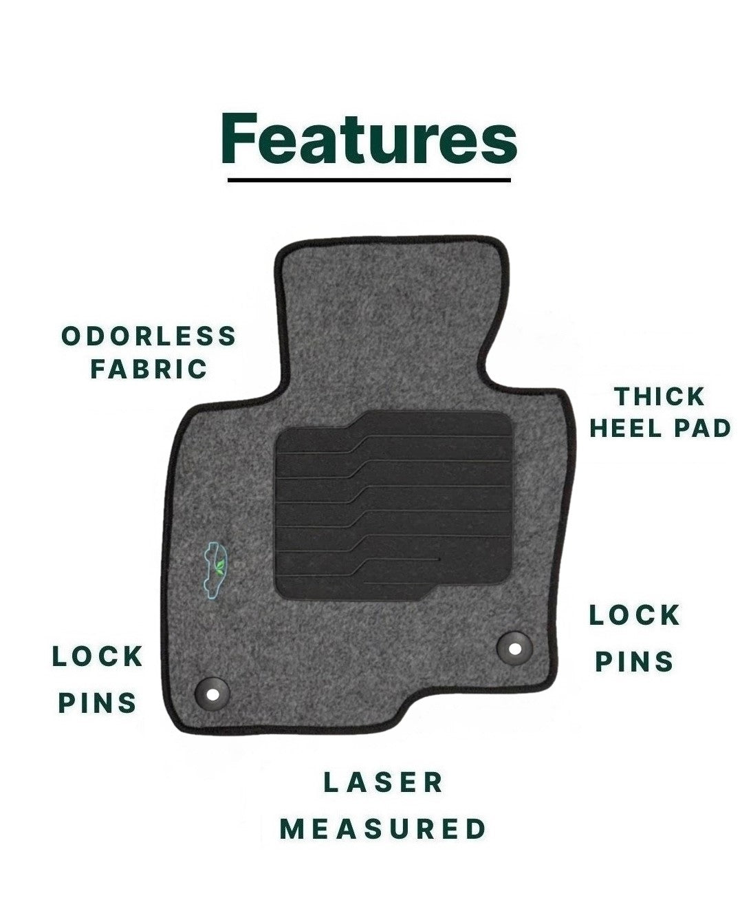 Carpet Floor Mats for 2017 to 2025 Mazda CX-5 - Gray