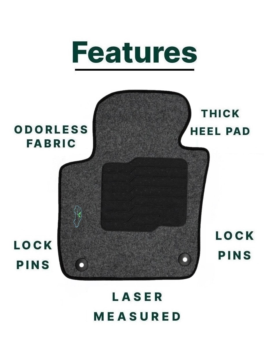 Carpet Floor mats for 2011 to 2018 Volkswagen Jetta - Gray