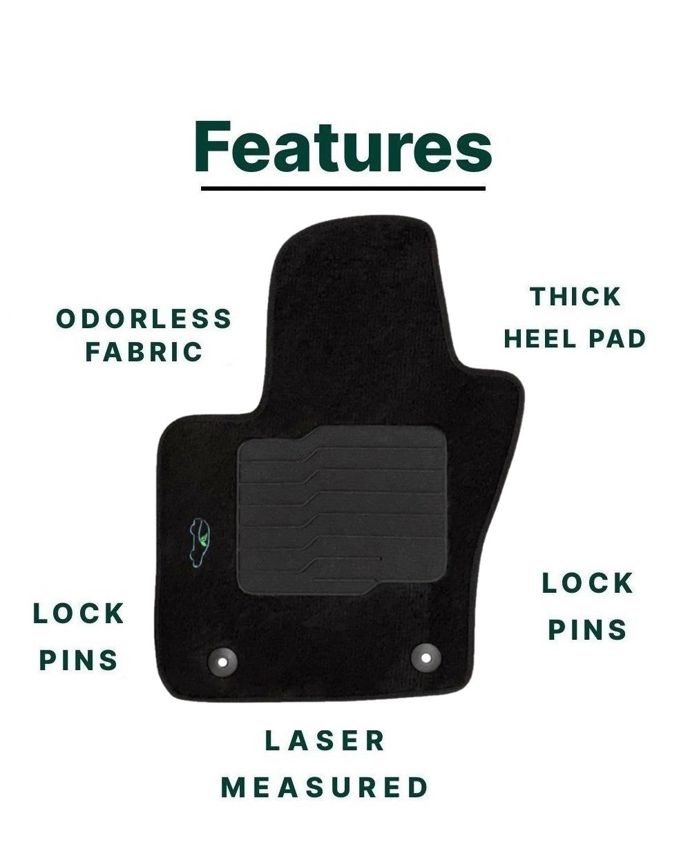 Carpet Floor Mats for 2017 to 2025 Jeep Compass