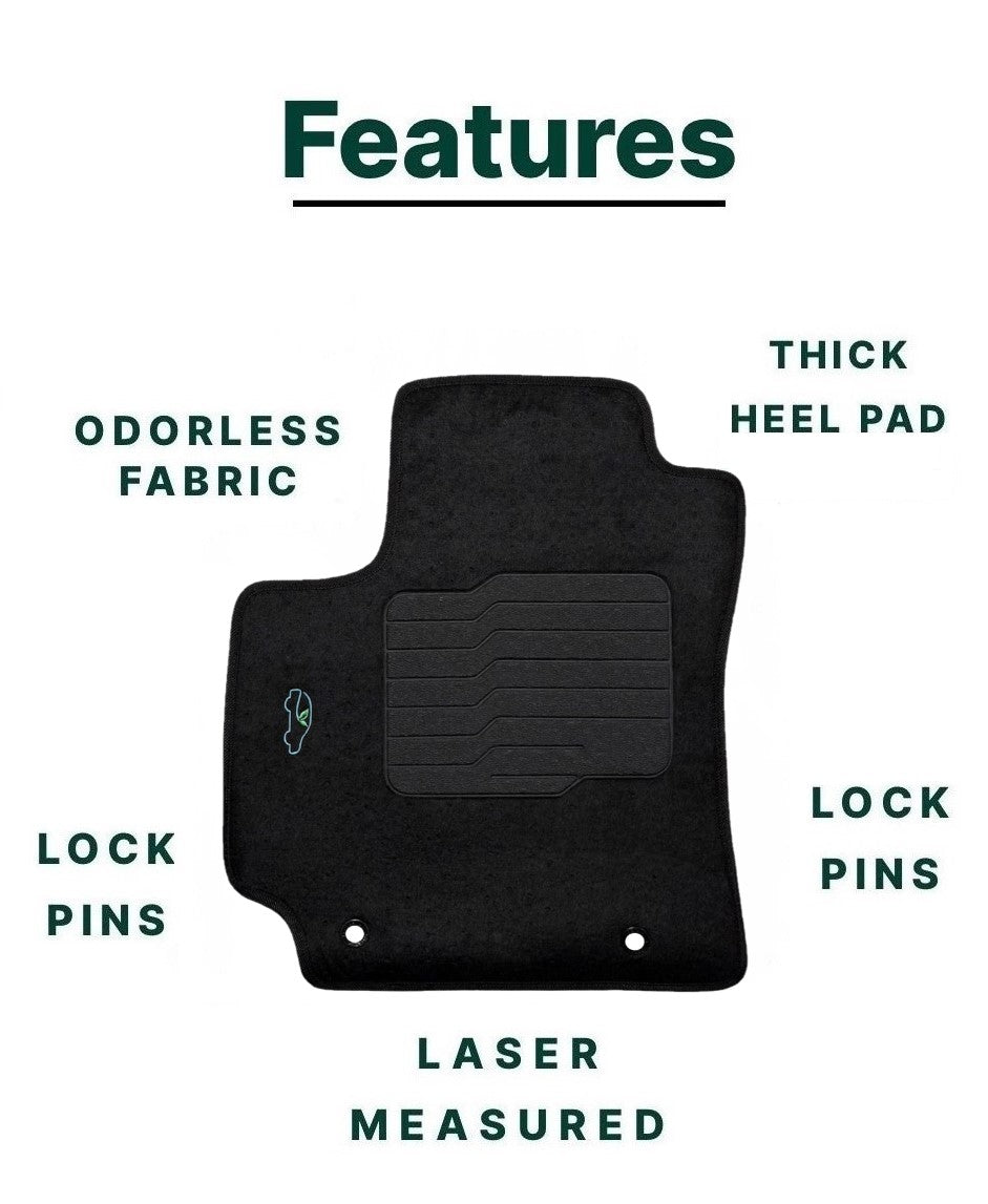 Carpet Floor Mats for 2024 2025 Hyundai Kona (Not for Electric Models)