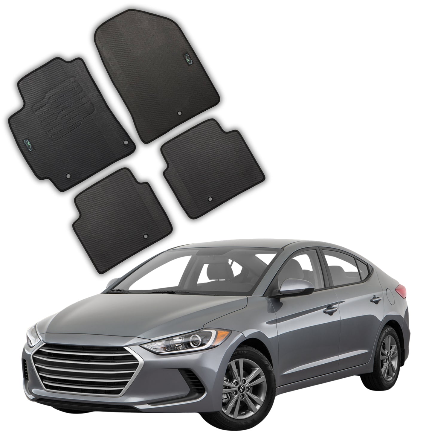 All Weather Floor Mats for 2017 to 2020 Hyundai Elantra