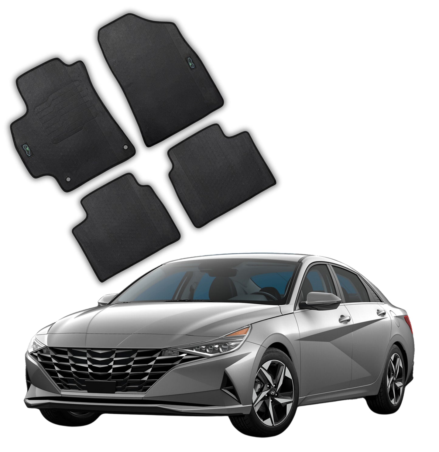 All Weather Floor Mats for 2021 to 2025 Hyundai Elantra