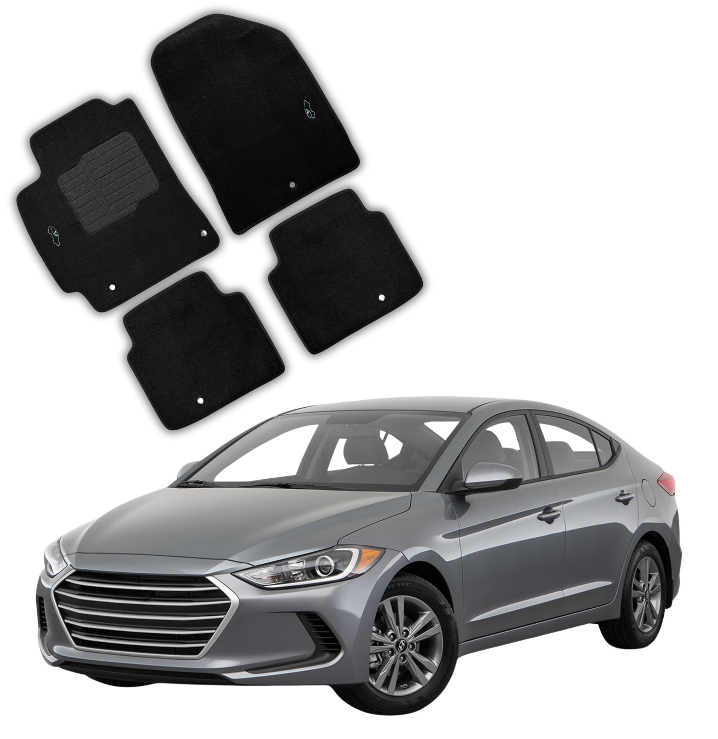 Carpet Floor Mats for 2017 to 2020 Hyundai Elantra