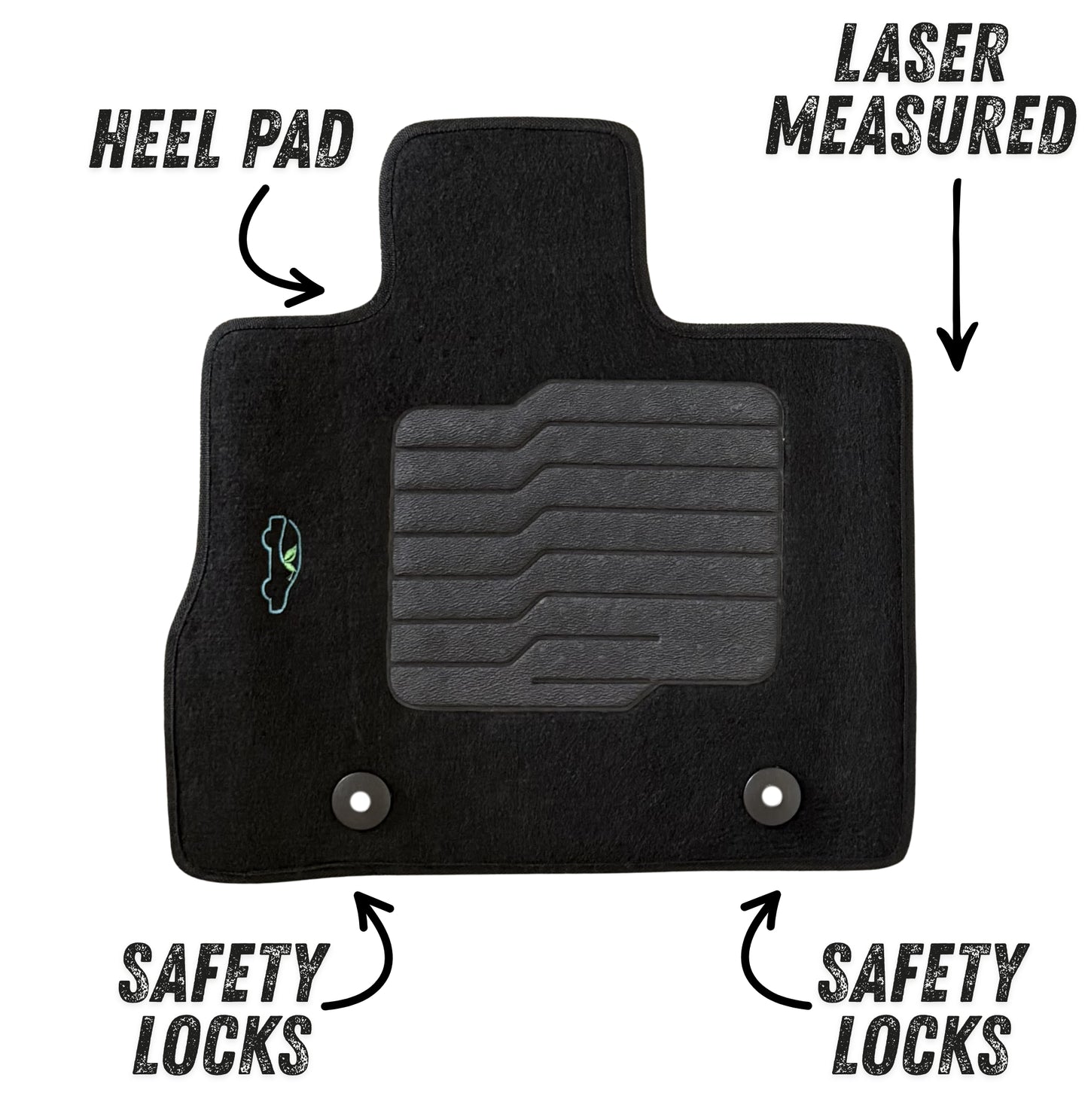 Carpet Floor Mats for 2010 to 2017 Chevrolet Equinox / GMC Terrain, Front and Rear