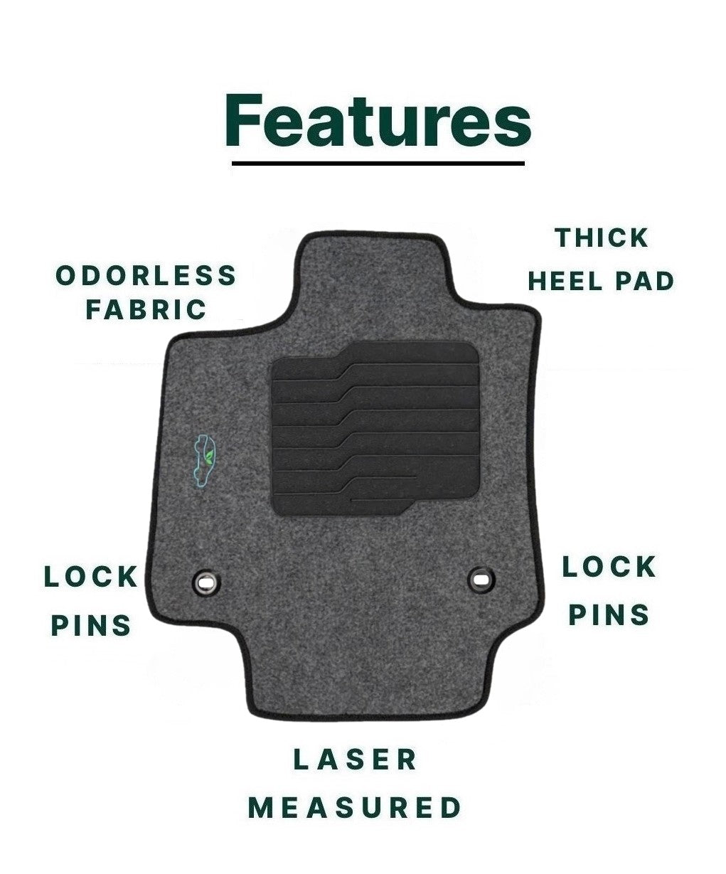 Carpet Floor Mats For 2018 to 2025 Toyota Rav4 - Gray