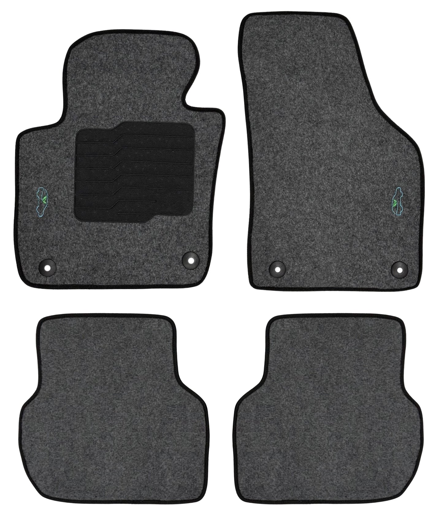Carpet Floor mats for 2011 to 2018 Volkswagen Jetta - Gray