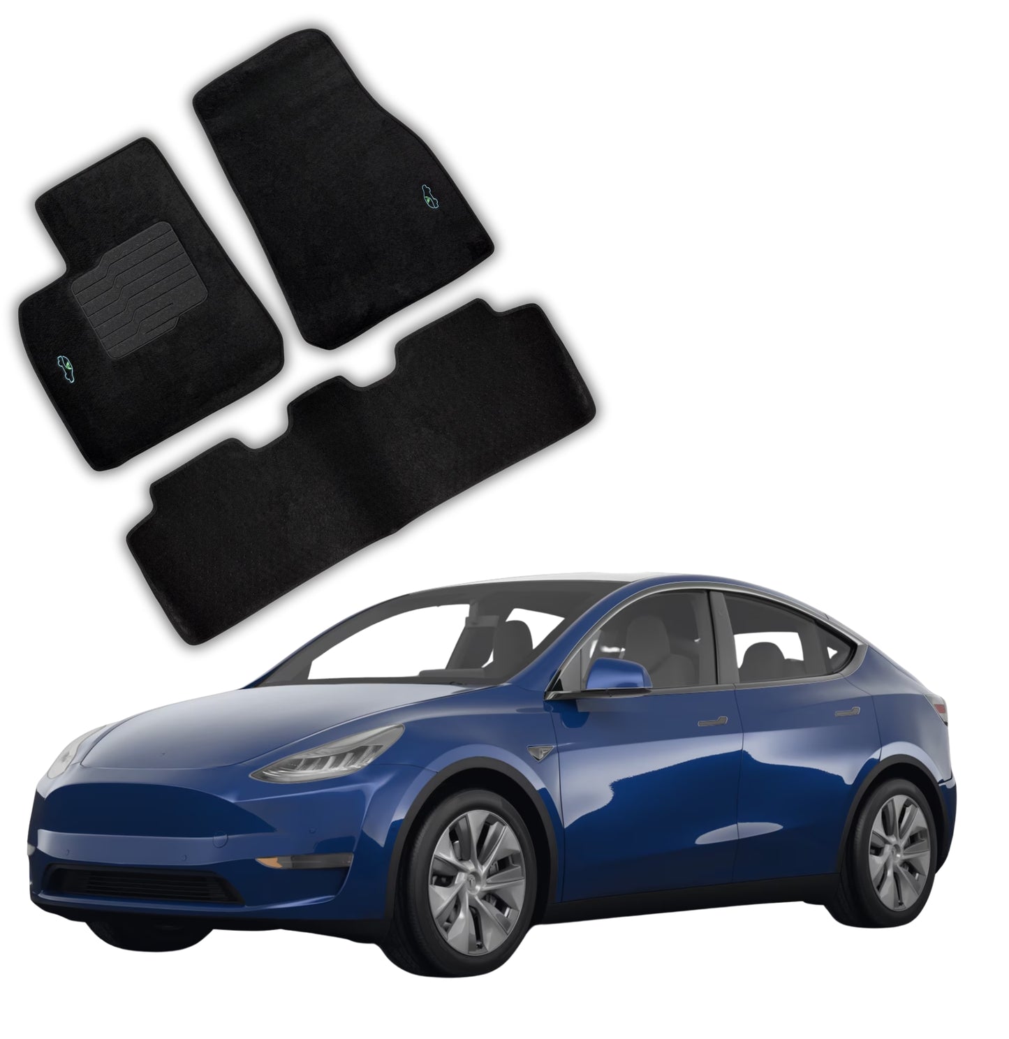 Carpet Floor Mats for 2020 to 2025 Tesla Model Y