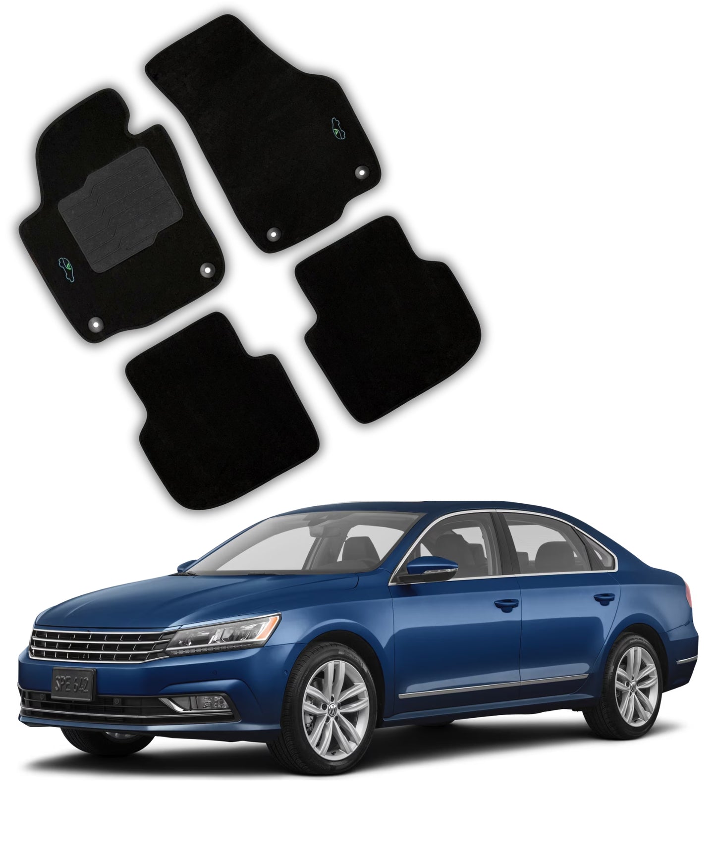 Carpet Floor mats for 2011 to 2019 Volkswagen Passat