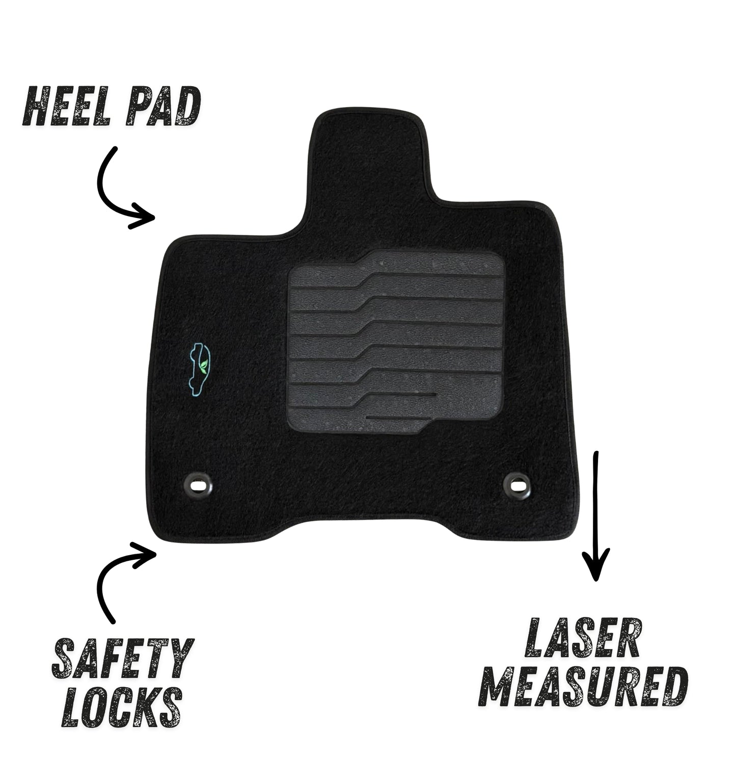 Carpet Floor Mats for 2021 to 2025 Toyota Sienna, Driver and Passenger Only