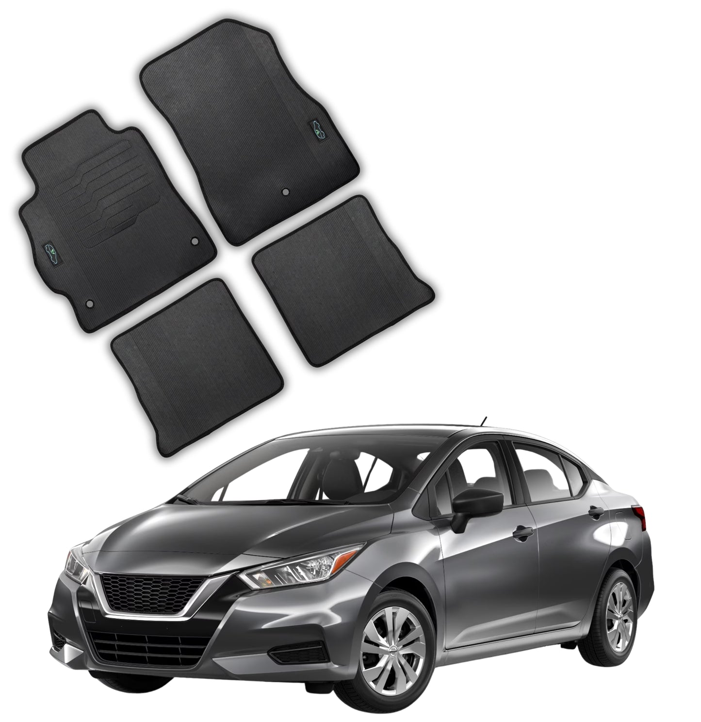 All Weather Floor Mats for 2020 to 2025 Nissan Versa