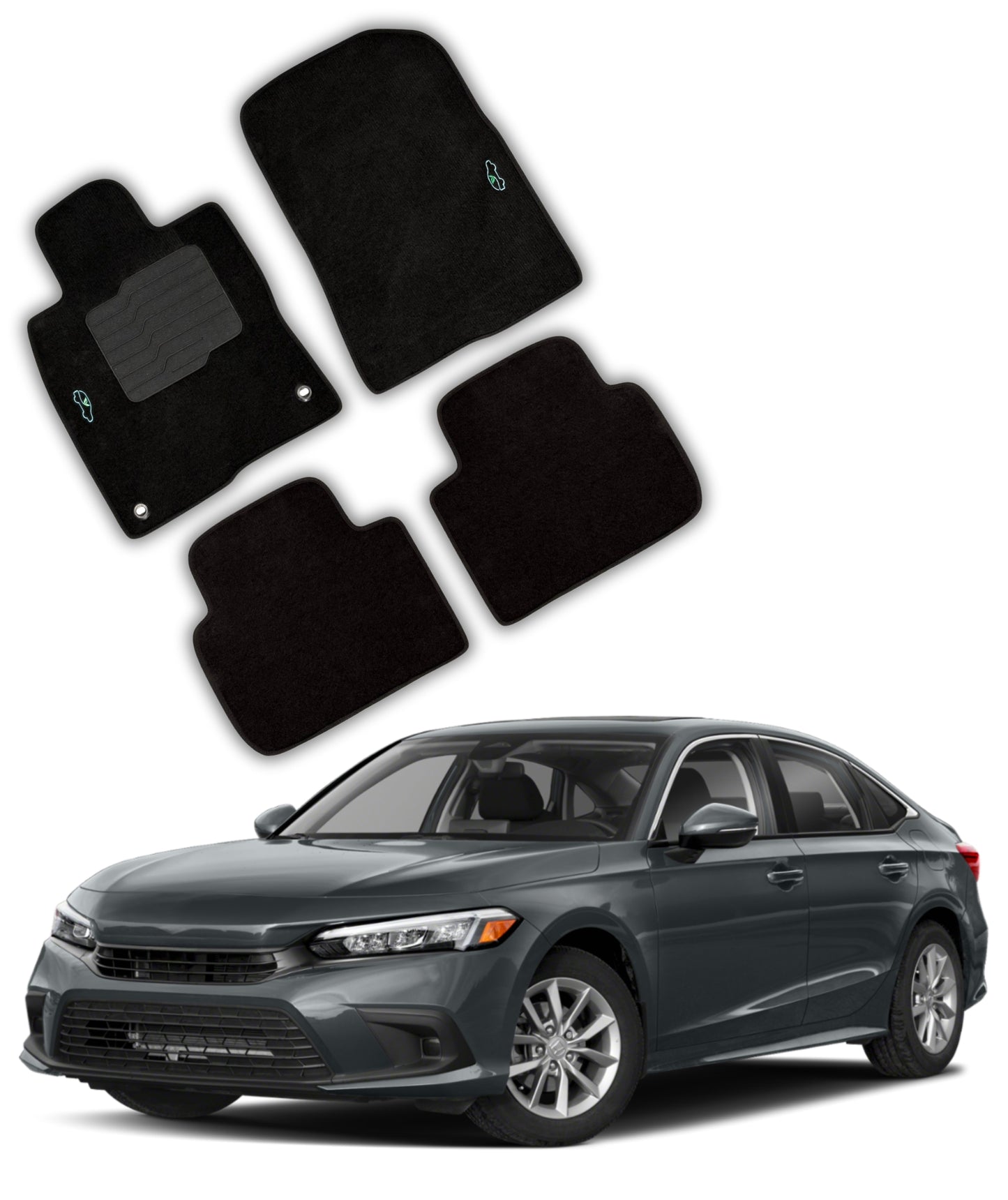 Carpet Floor Mats for 2022 to 2025 Honda Civic